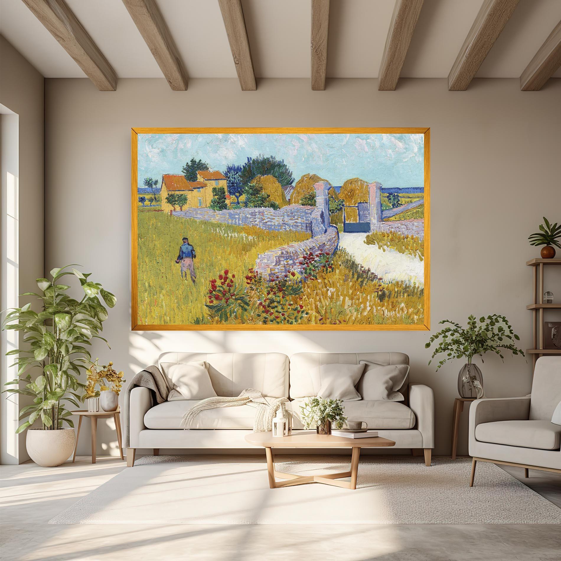 Tablou Canvas Farmhouse In Provence mockup 6