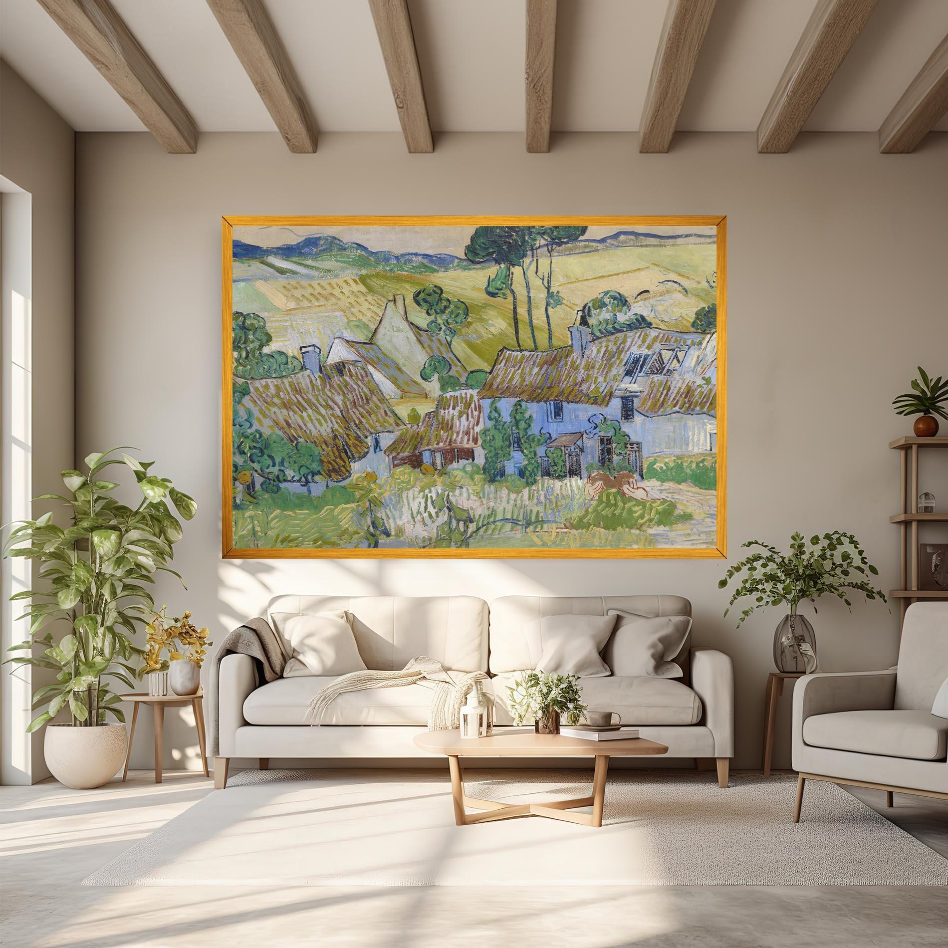 Tablou Canvas Farms Near Auvers mockup 6