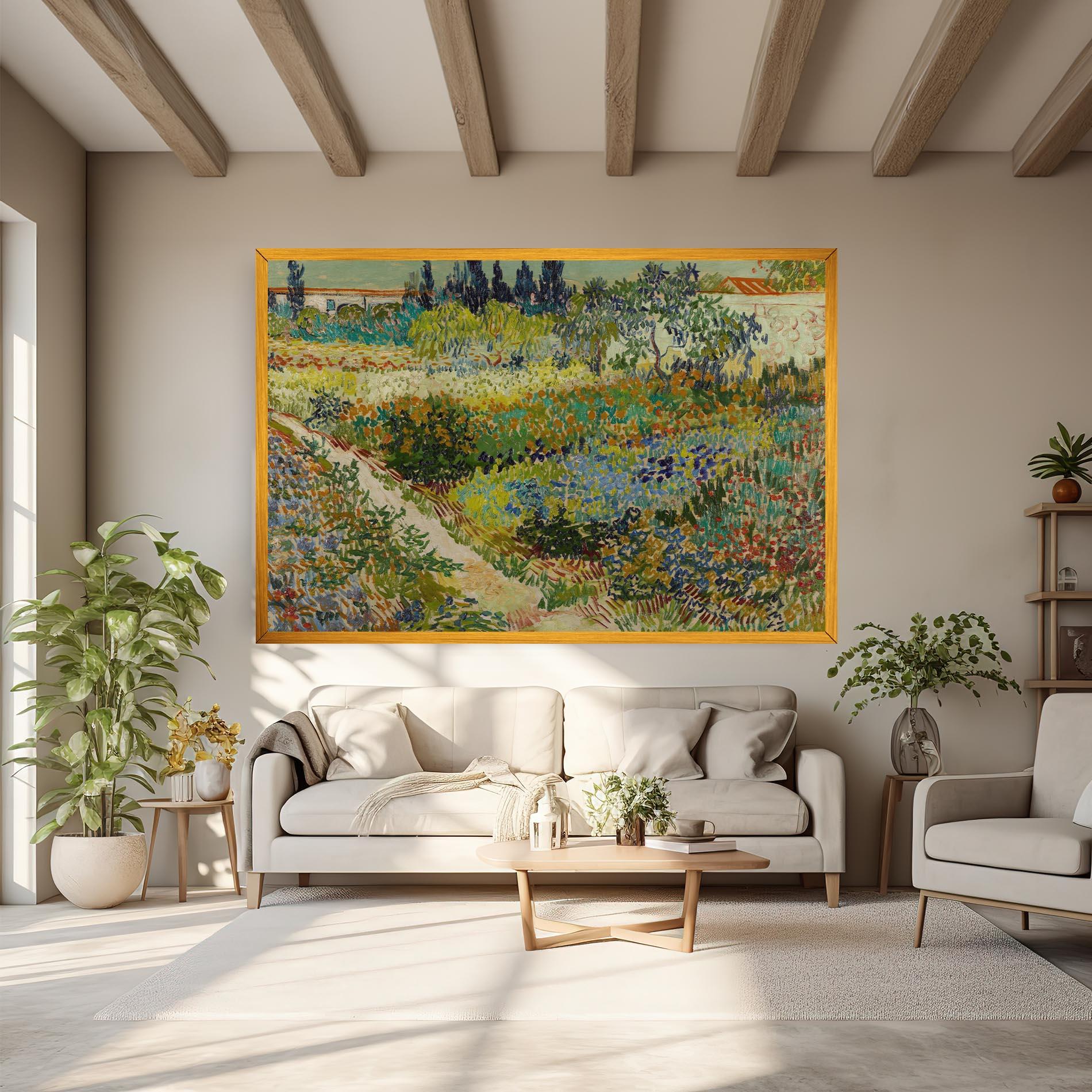 Tablou Canvas Garden At Arles mockup 6