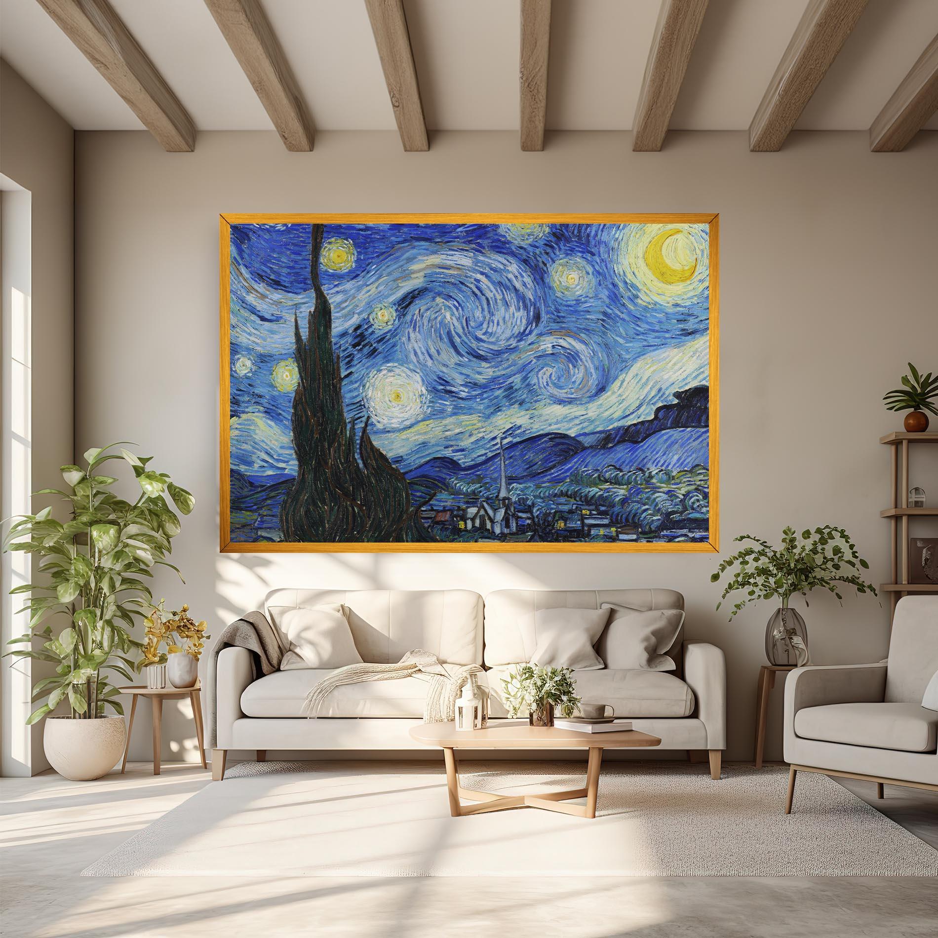 Tablou Canvas The Starry Night mockup 6
