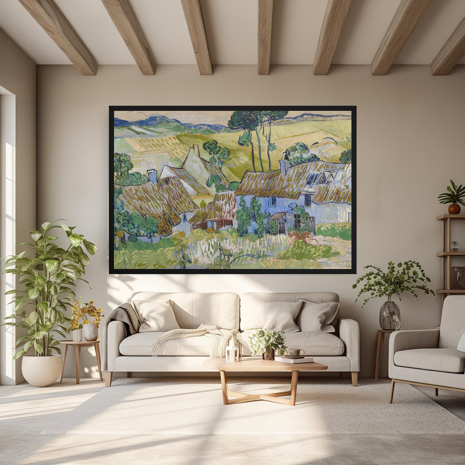 Tablou Canvas Farms Near Auvers mockup 6