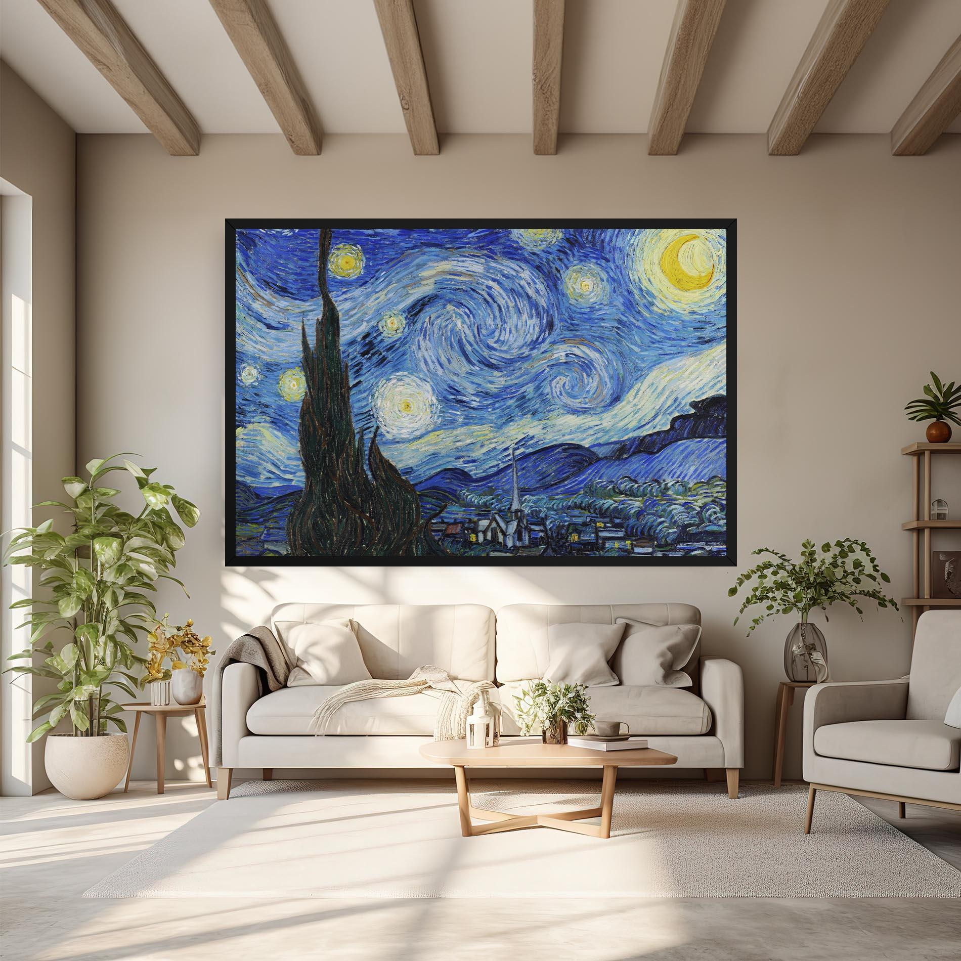 Tablou Canvas The Starry Night mockup 6