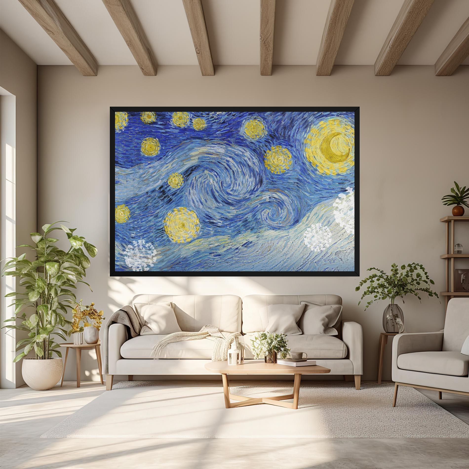 Tablou Canvas Van Gogh Starry Night mockup 6