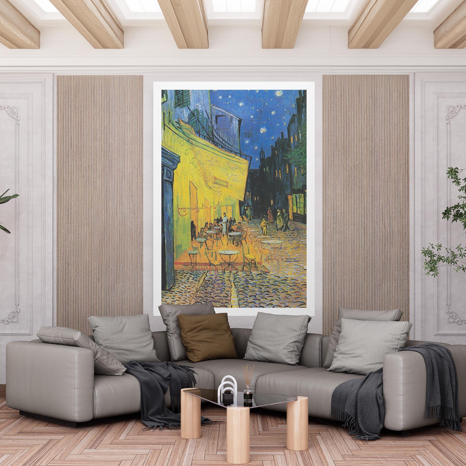 Tablou Canvas Cafe Terrace At Night mockup 6