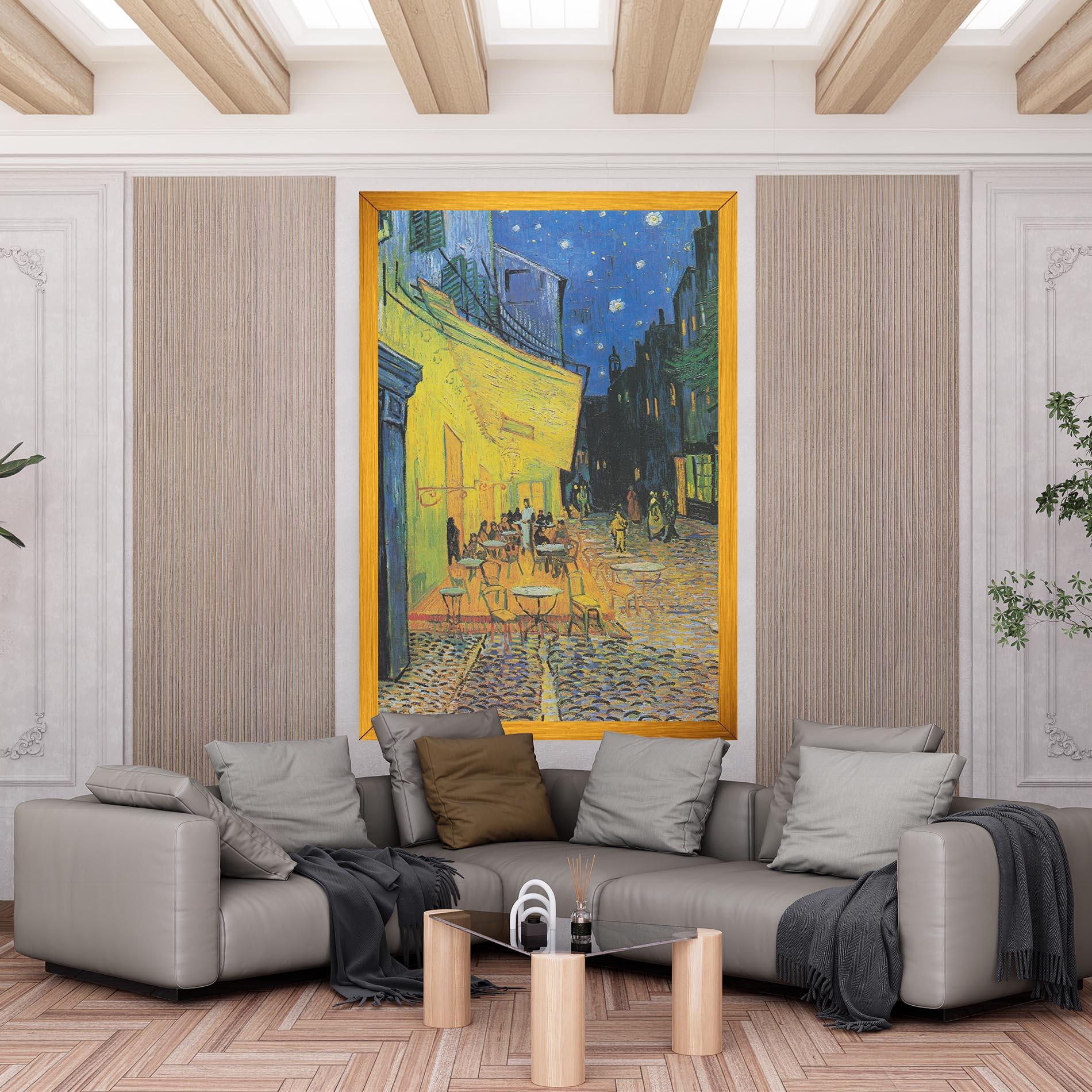 Tablou Canvas Cafe Terrace At Night mockup 6