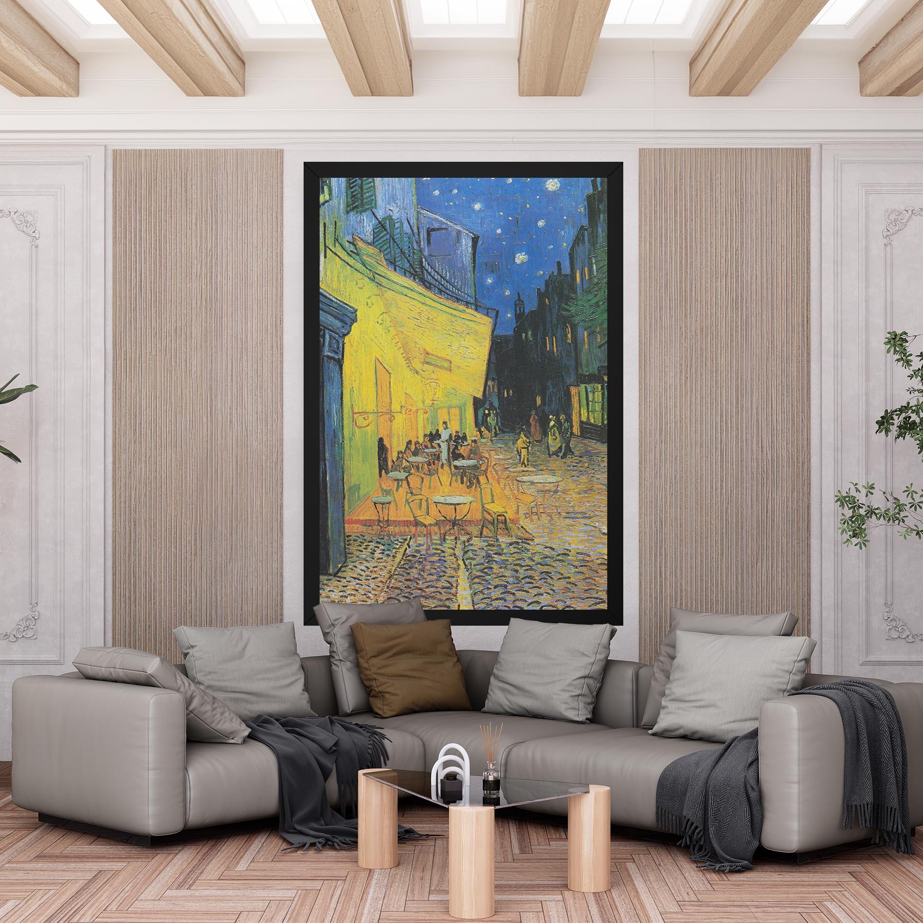 Tablou Canvas Cafe Terrace At Night mockup 6