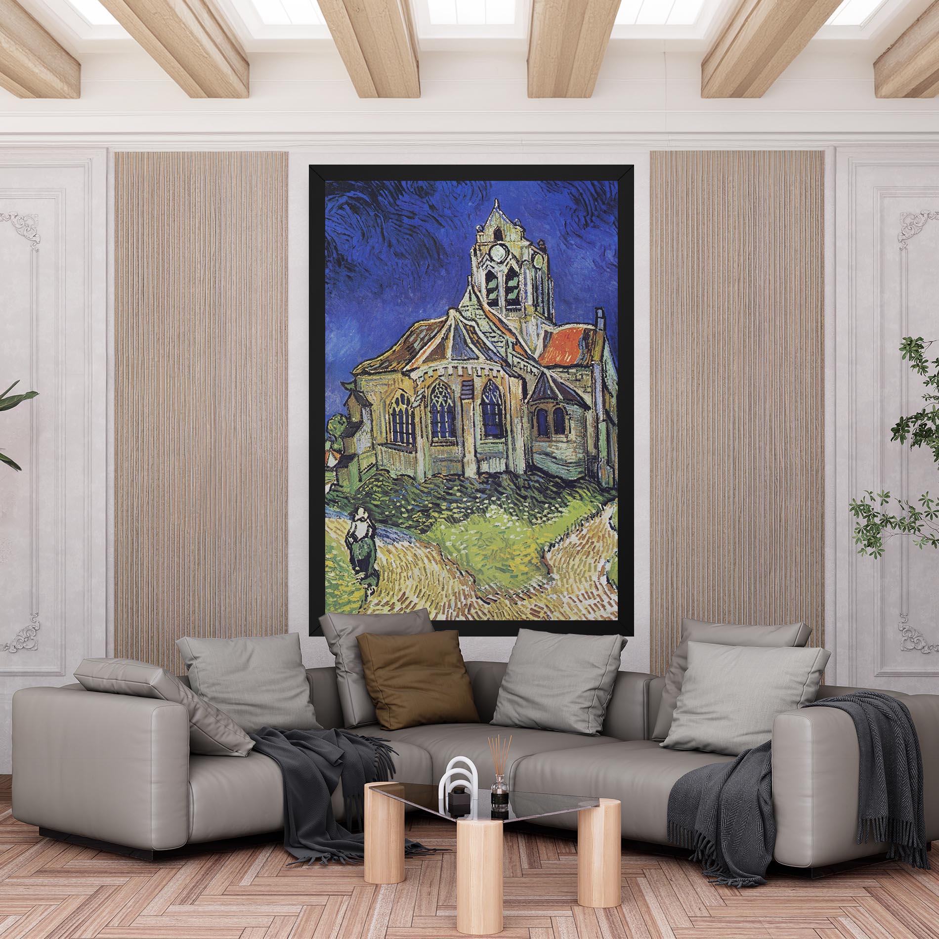 Tablou Canvas The Church At Auvers mockup 6