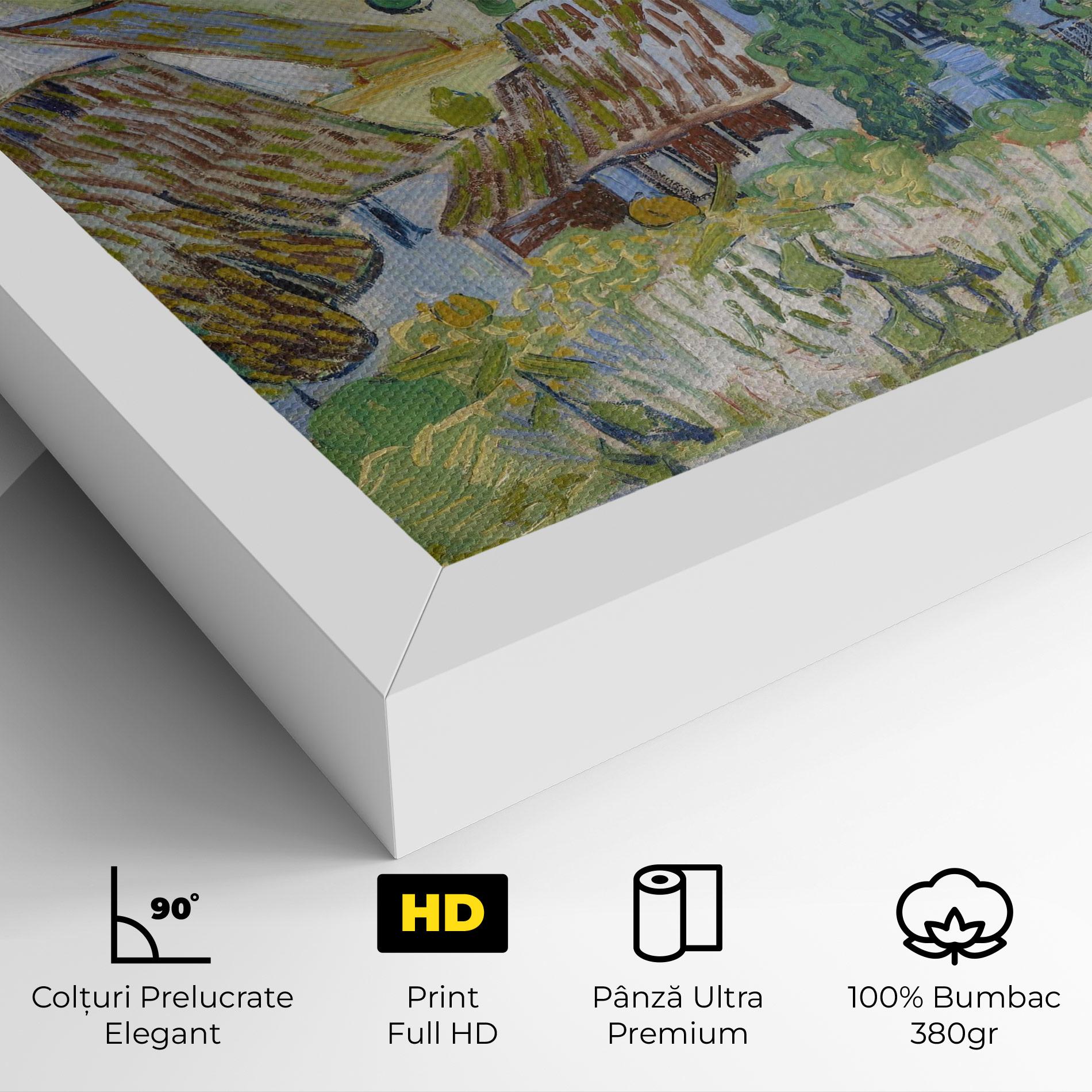 Tablou Canvas Farms Near Auvers mockup 4