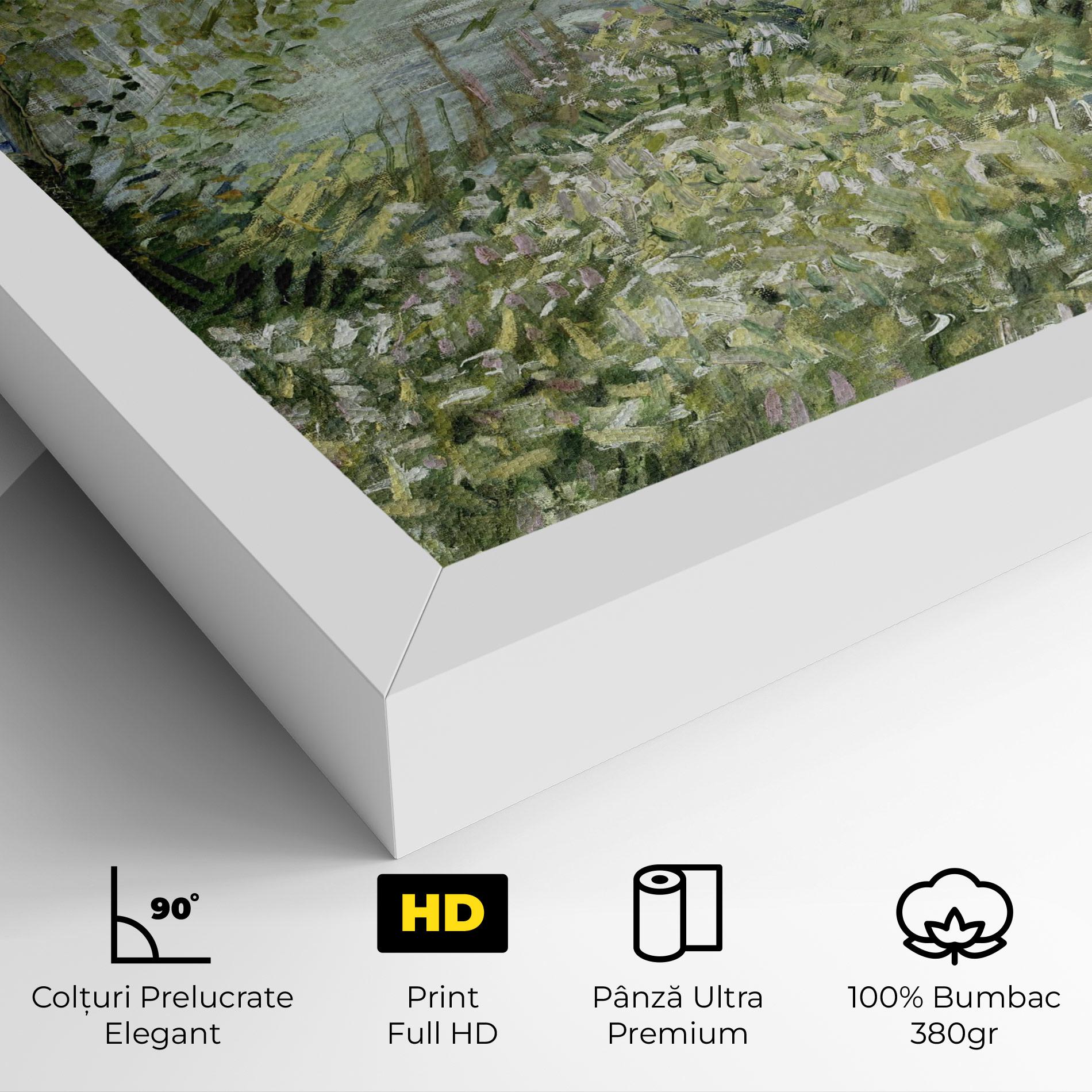 Tablou Canvas River Bank Springtime mockup 4