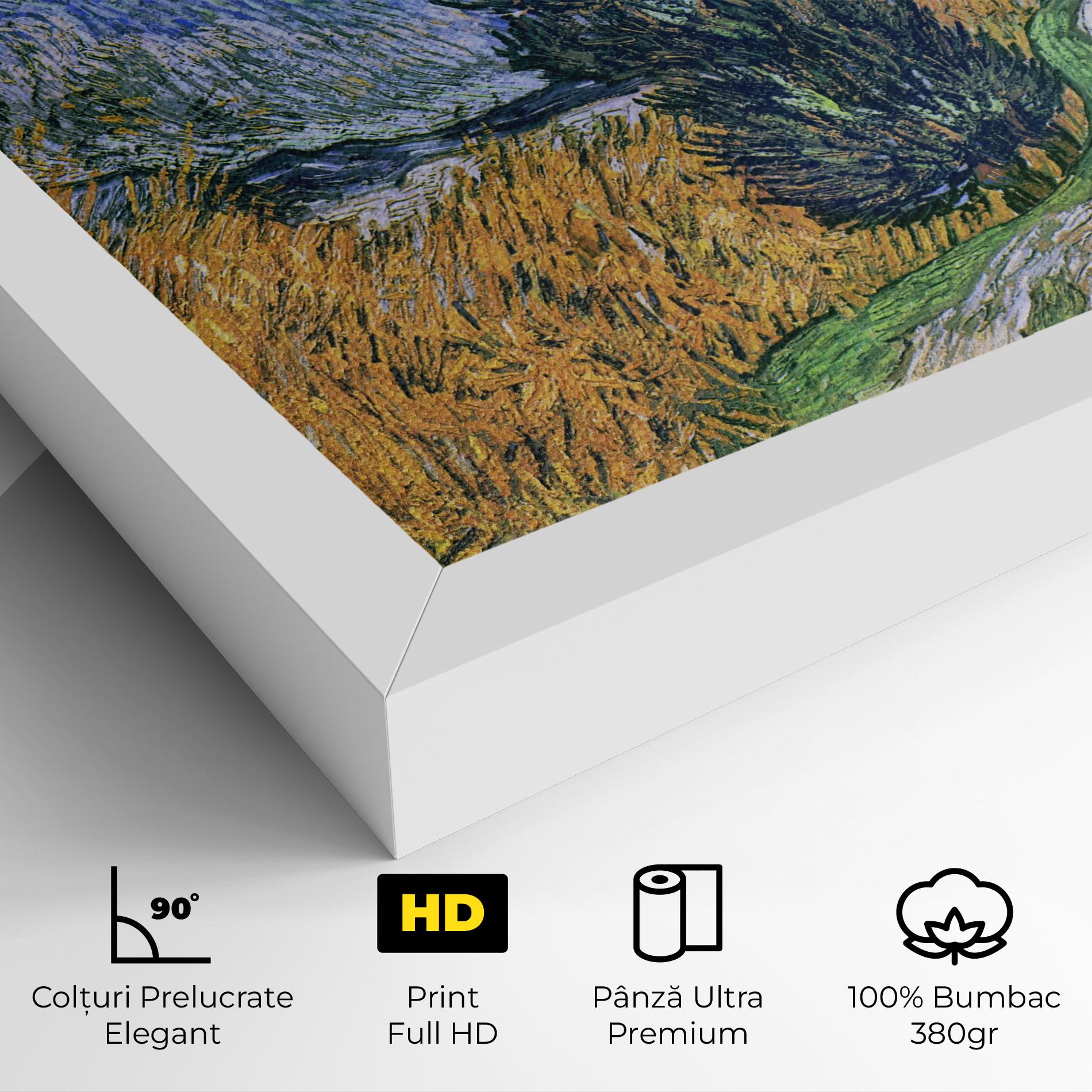 Tablou Canvas Road With Cypress mockup 4