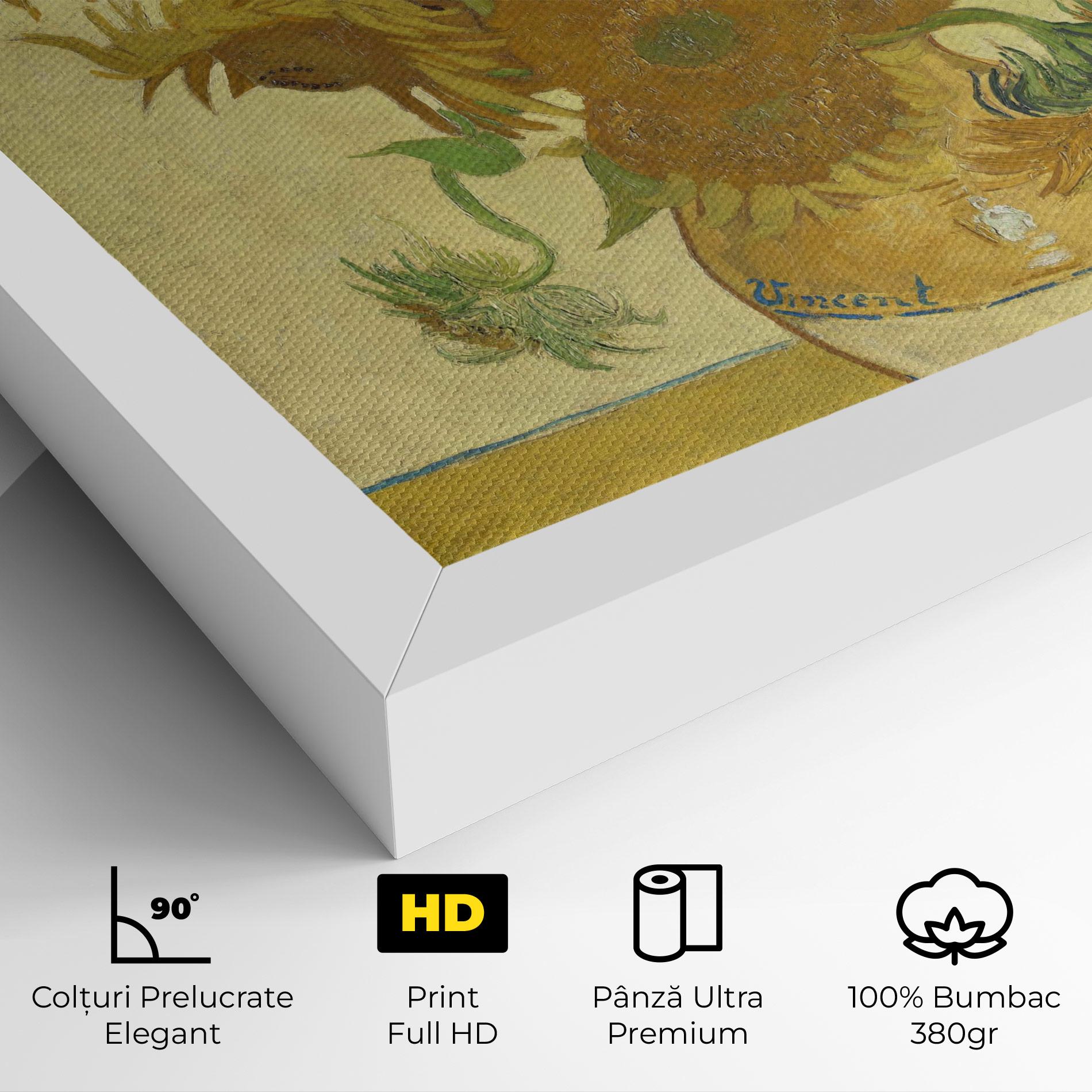 Tablou Canvas Sunflowers Vase Art mockup 4