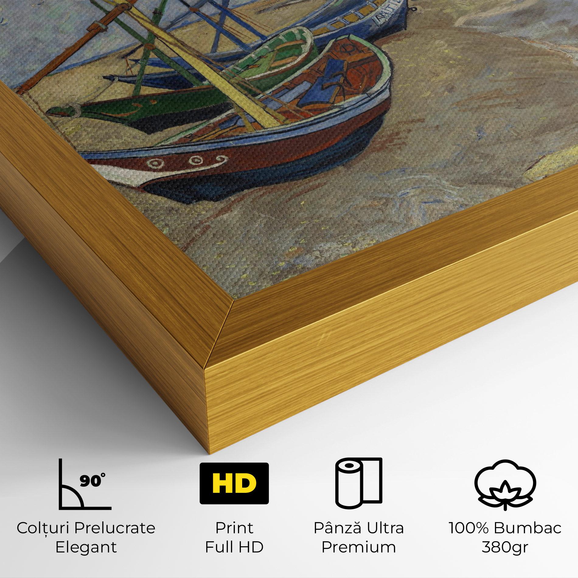 Tablou Canvas Boats Beach mockup 4