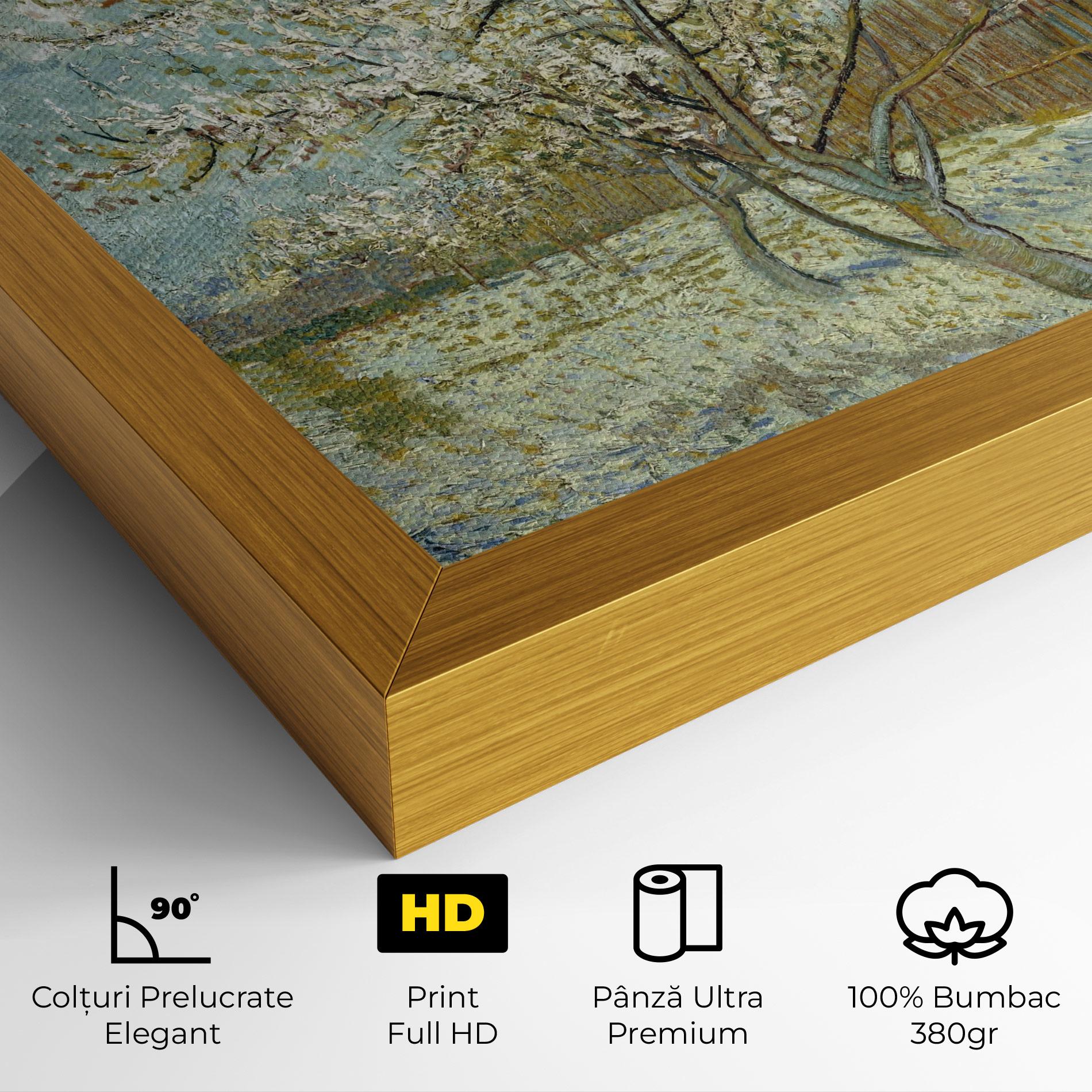 Tablou Canvas De Roze Perzikboom mockup 4