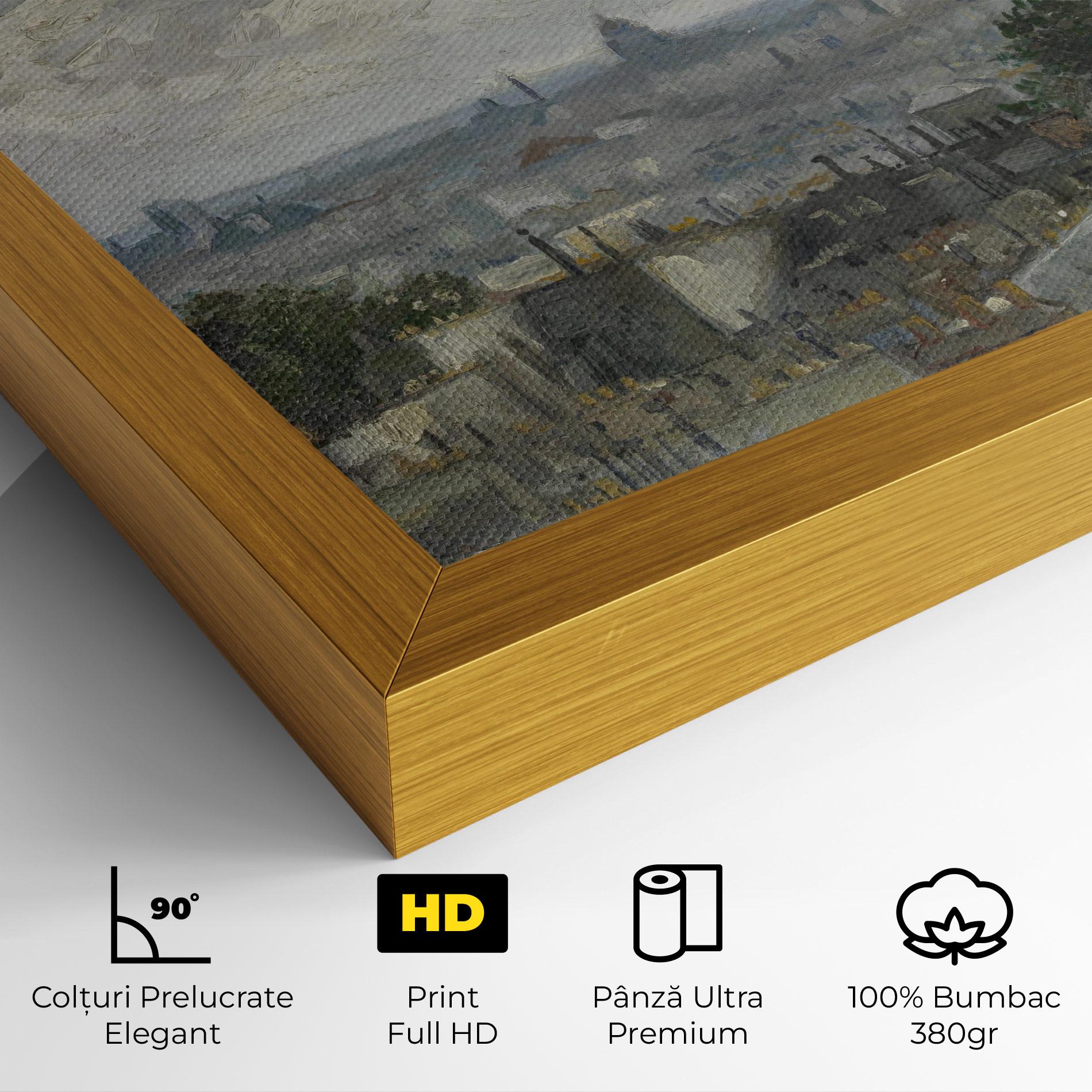 Tablou Canvas Gezicht Op Paris mockup 4