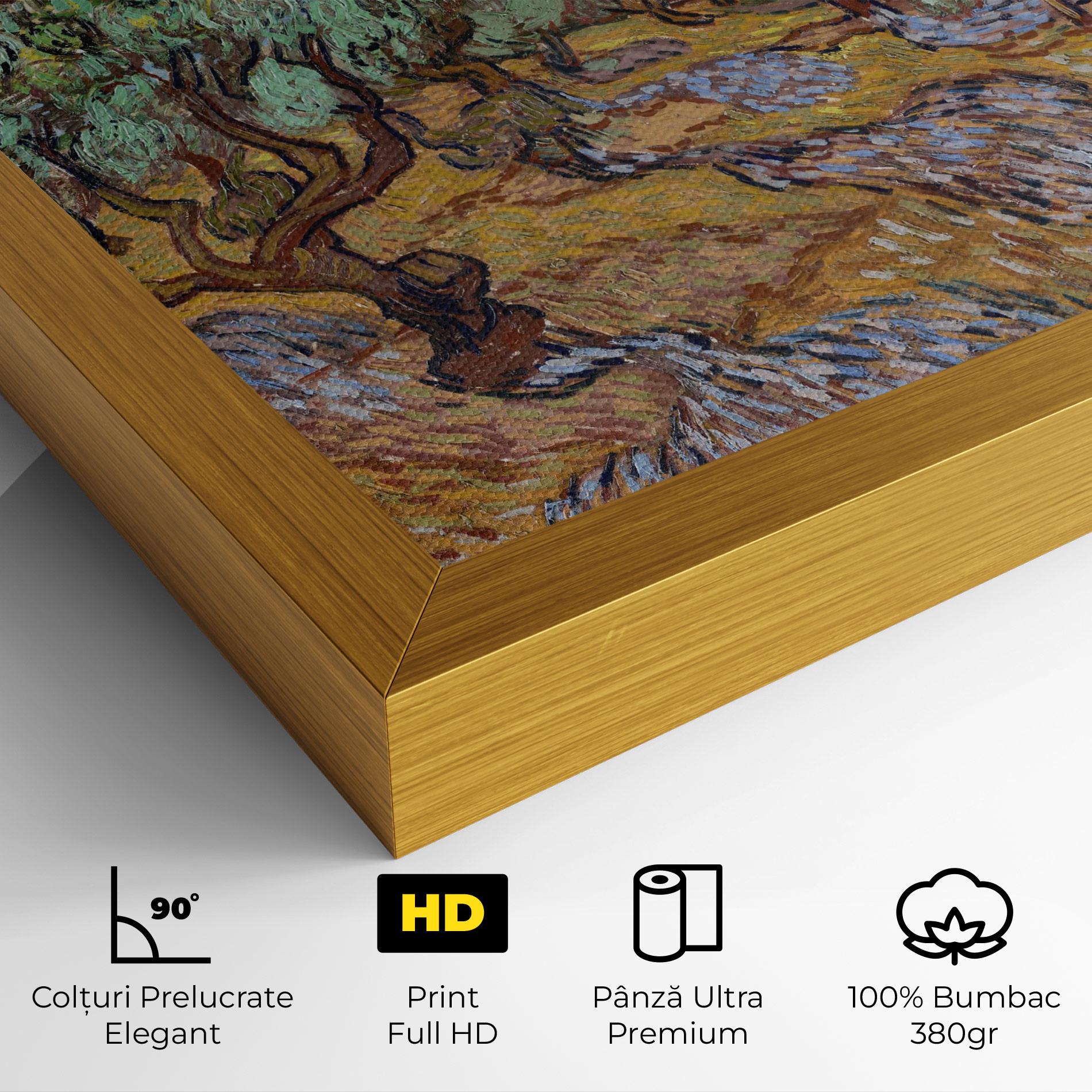 Tablou Canvas Gogh Olive Trees mockup 4