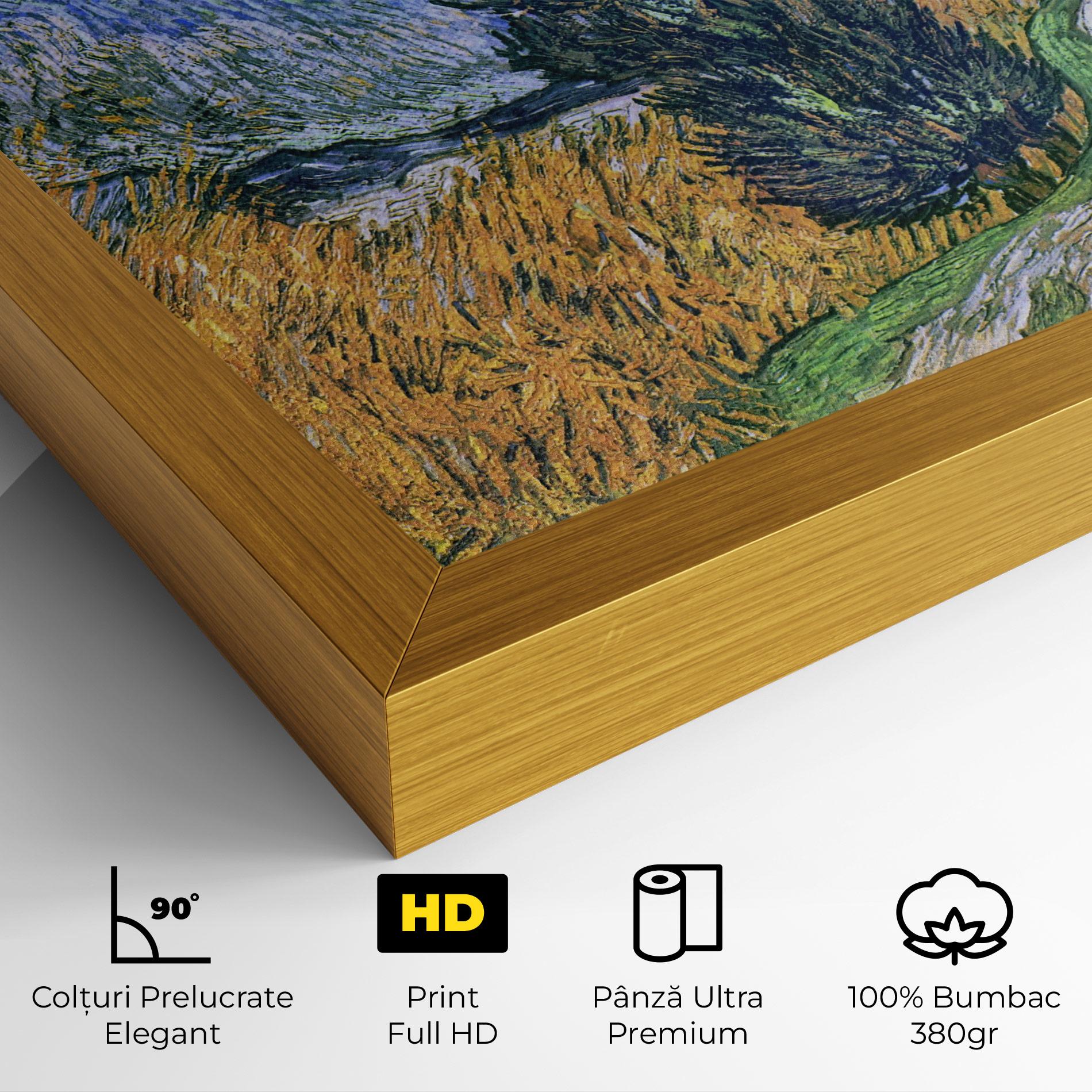 Tablou Canvas Road With Cypress mockup 4