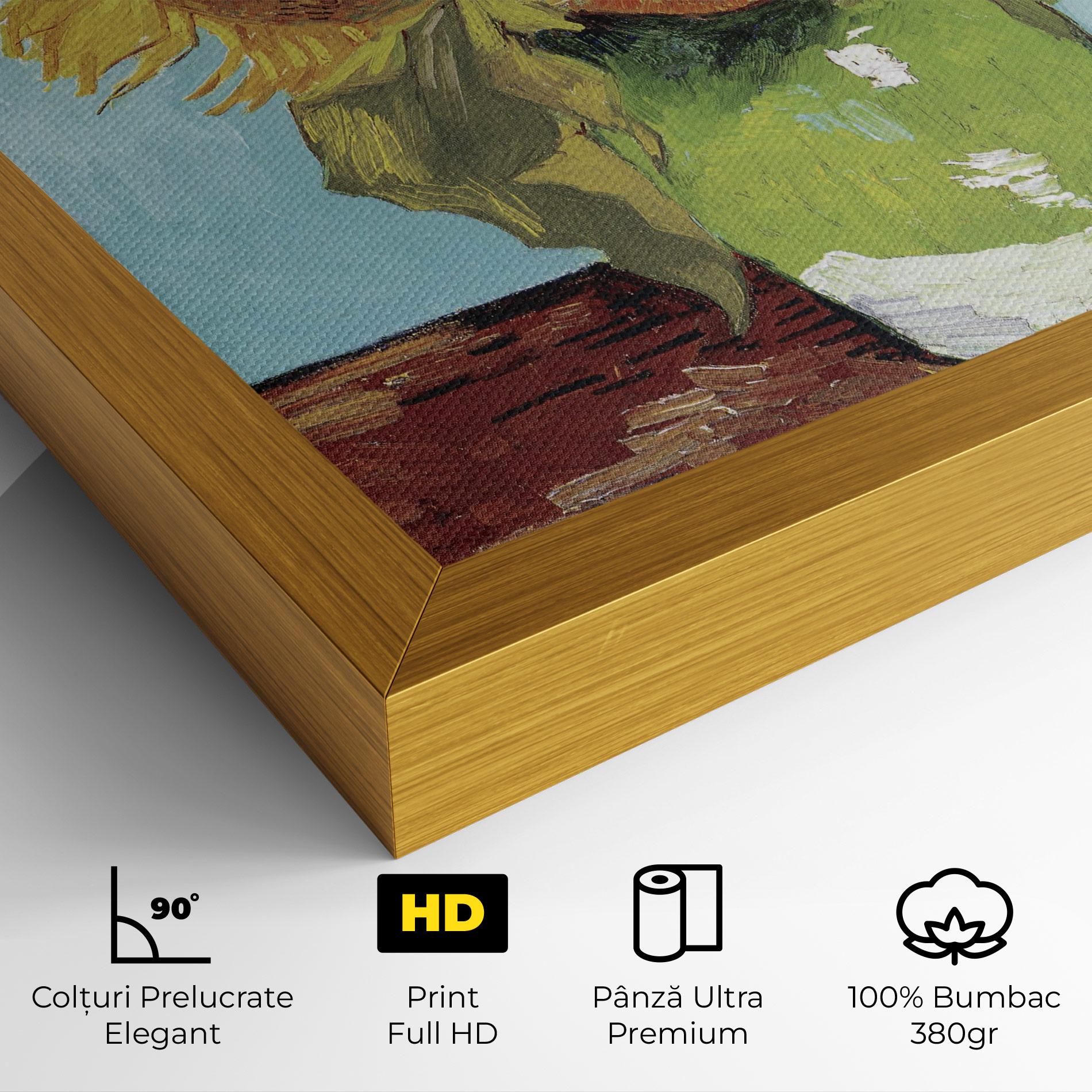 Tablou Canvas Three Sunflowers mockup 4