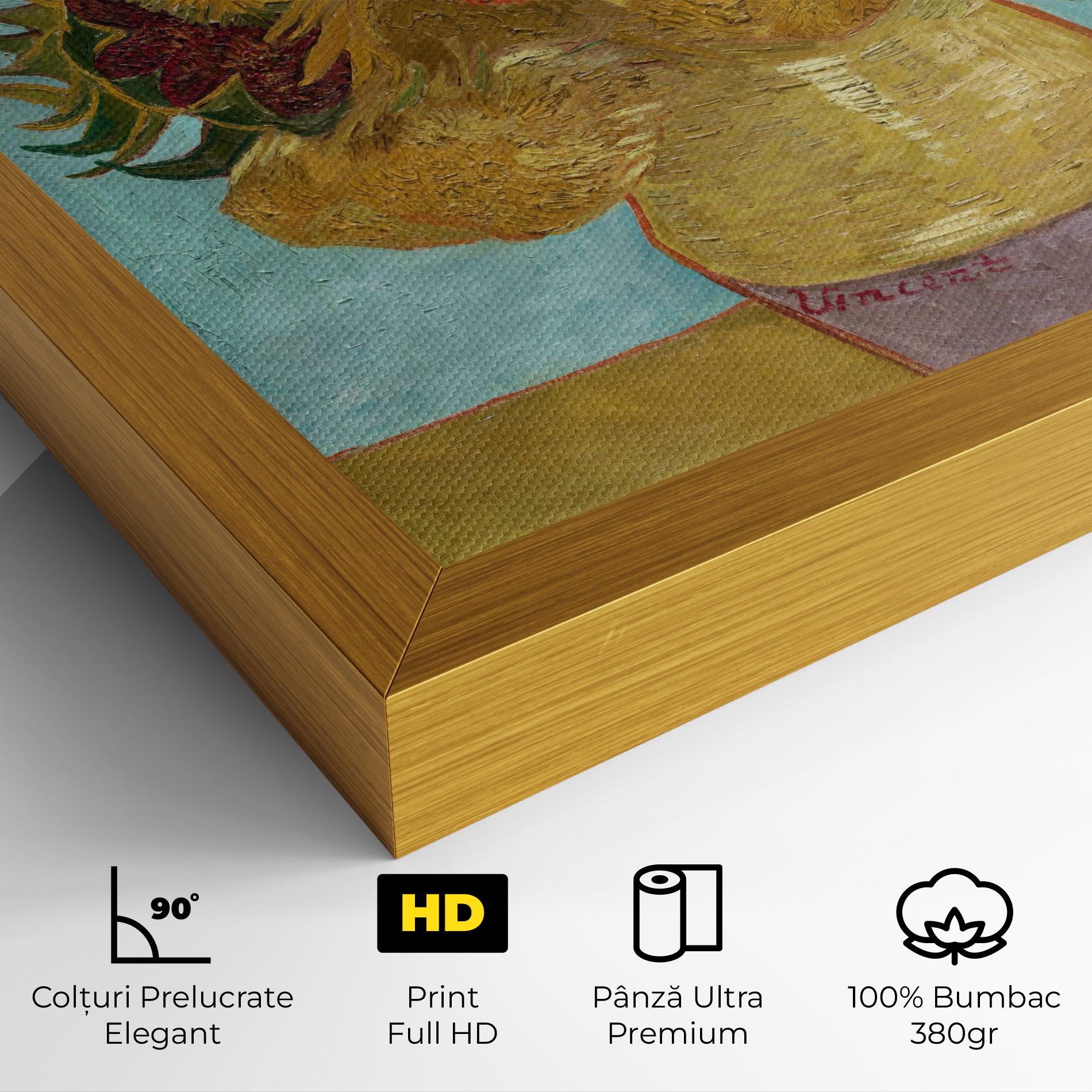 Tablou Canvas Twelve Sunflowers mockup 4