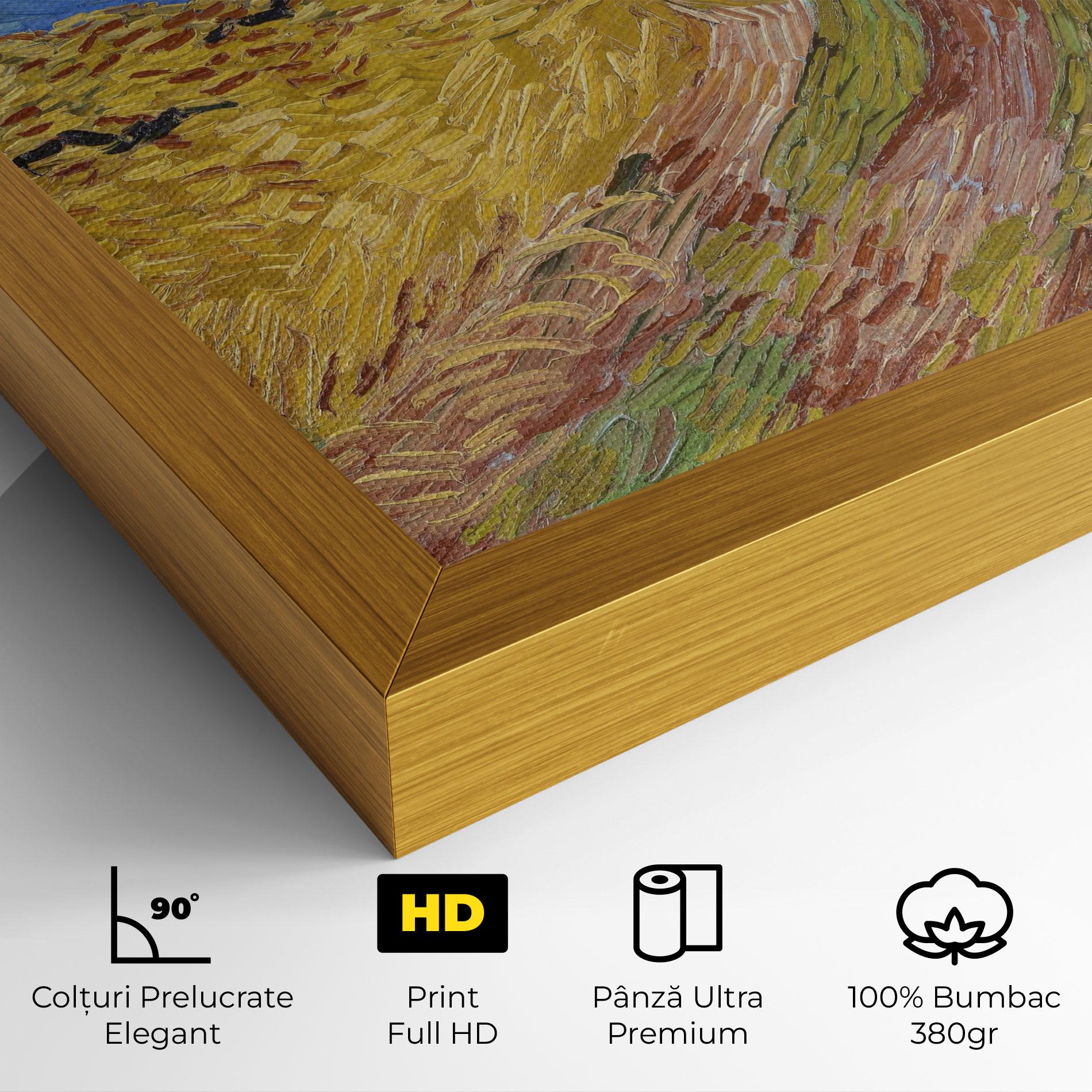 Tablou Canvas Wheatfield Crows mockup 4