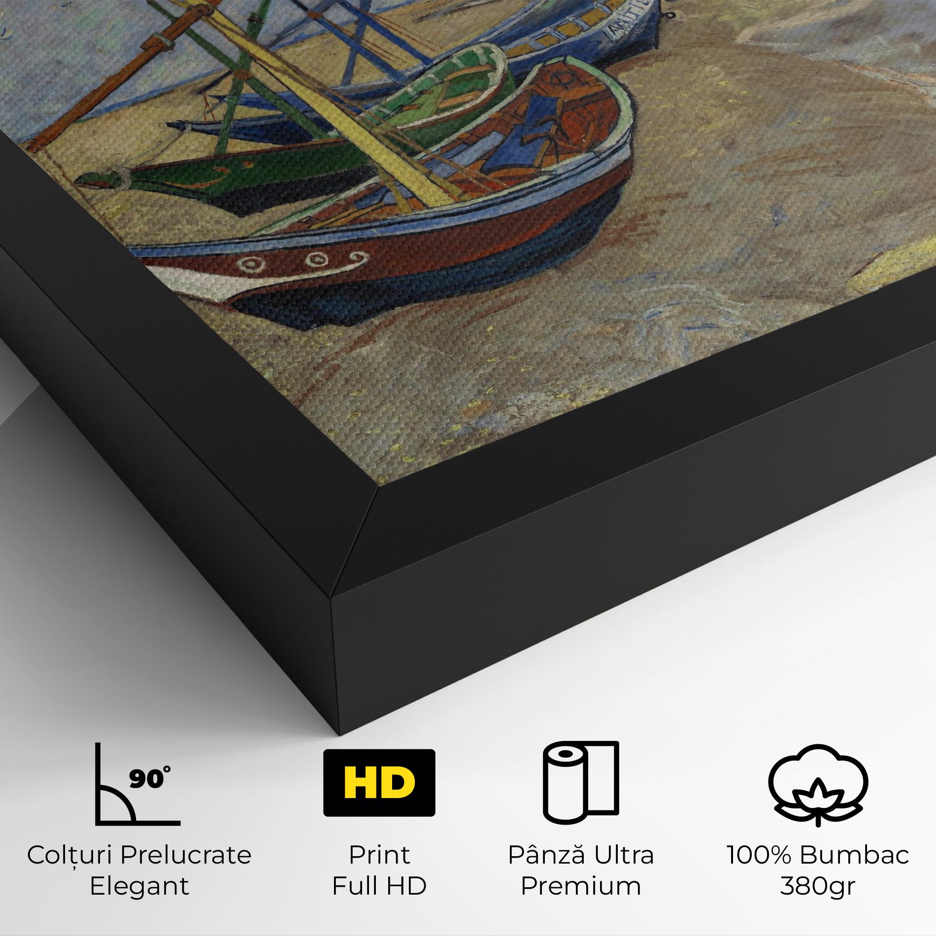 Tablou Canvas Boats Beach mockup 4