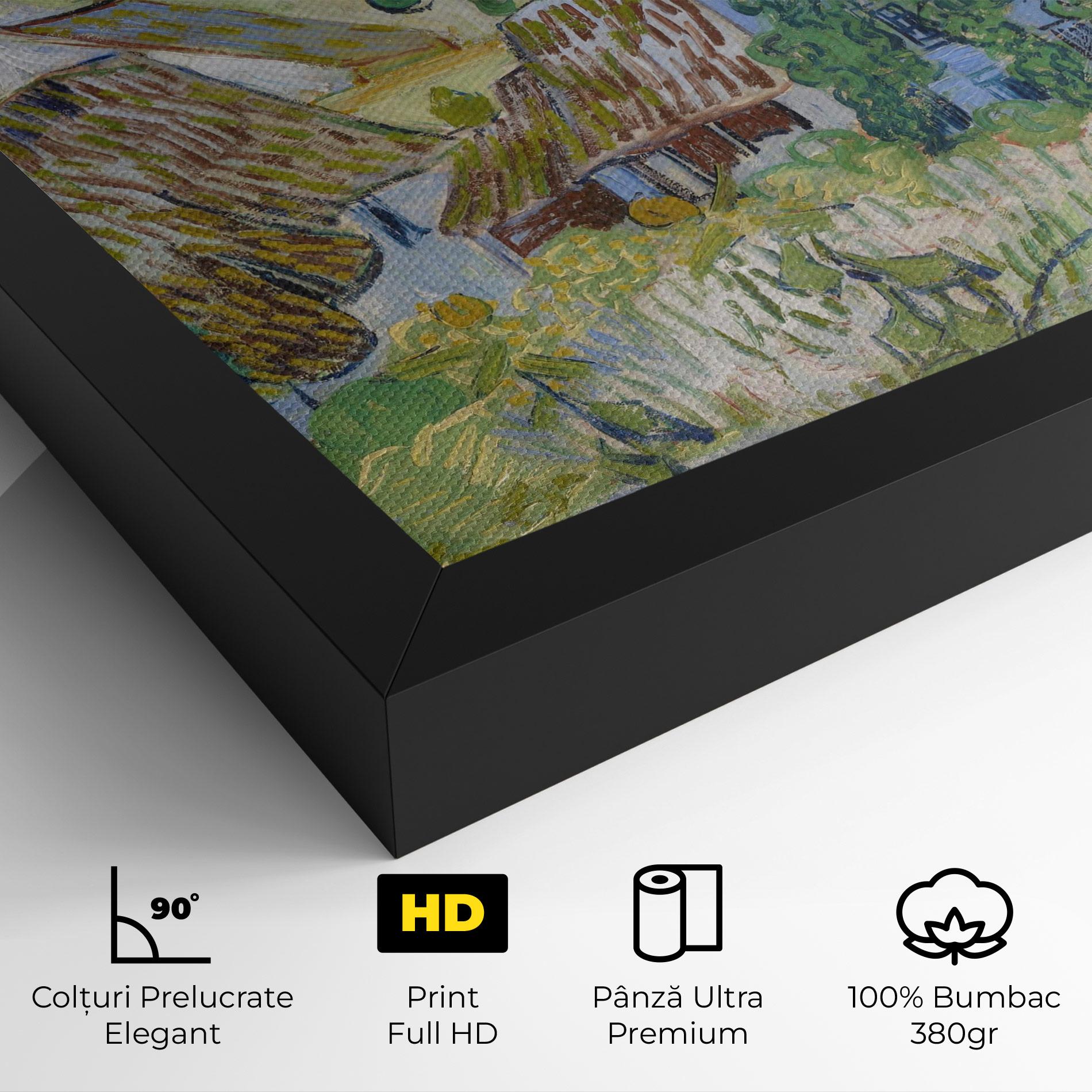 Tablou Canvas Farms Near Auvers mockup 4