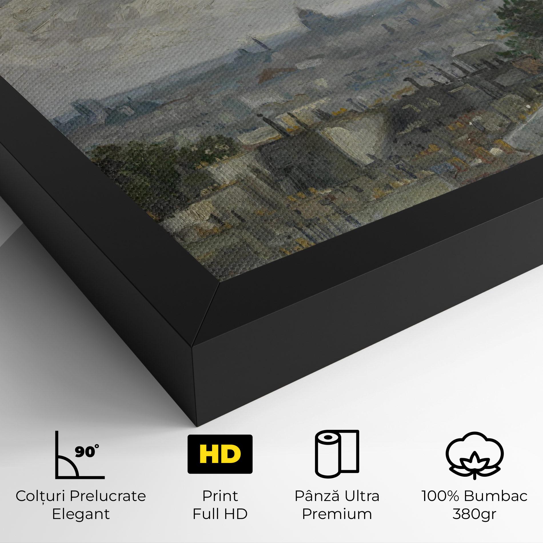 Tablou Canvas Gezicht Op Paris mockup 4