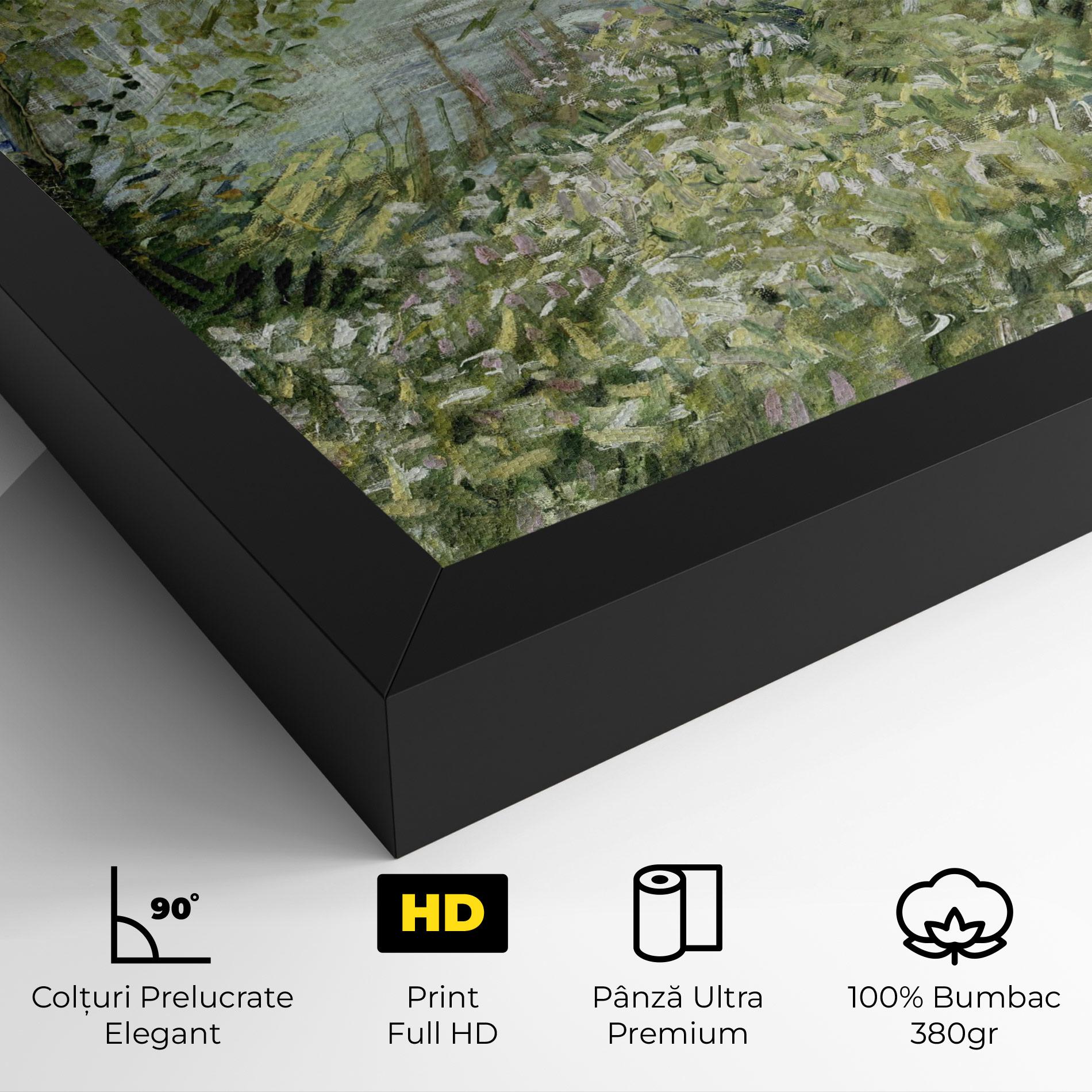 Tablou Canvas River Bank Springtime mockup 4