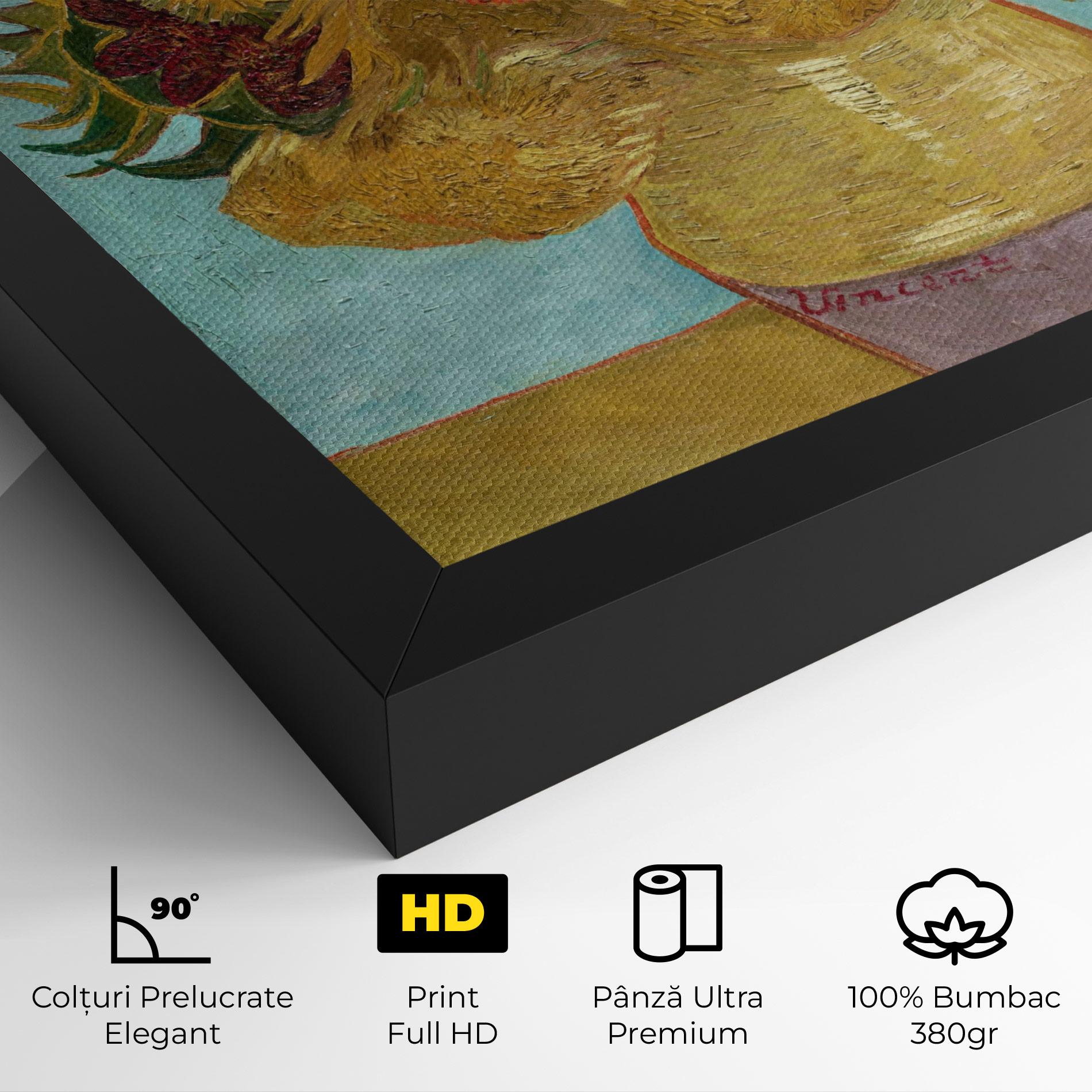 Tablou Canvas Twelve Sunflowers mockup 4