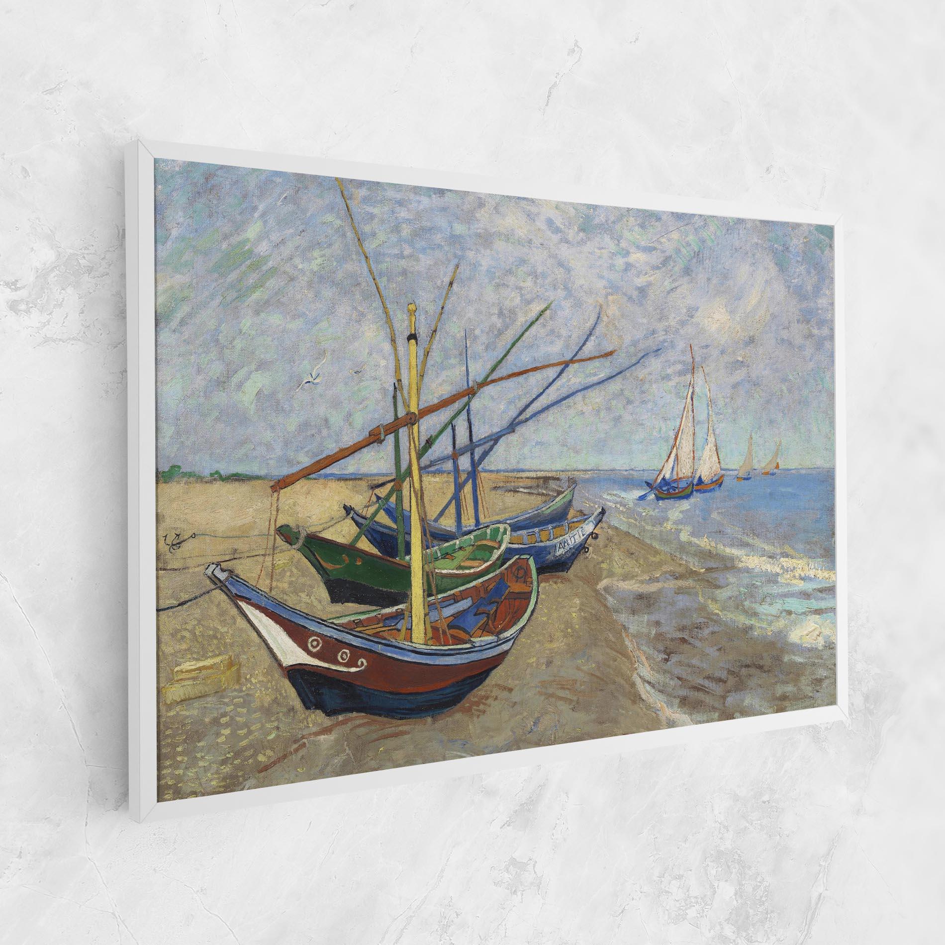 Tablou Canvas Boats Beach mockup 1