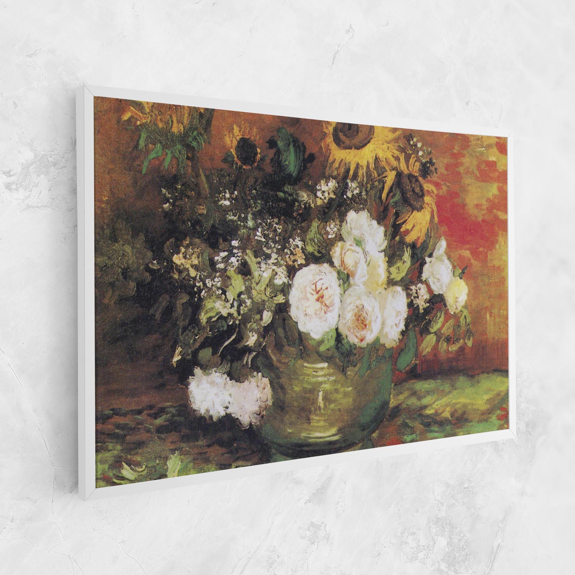 Tablou Canvas Bowl With Sunflowers mockup 1