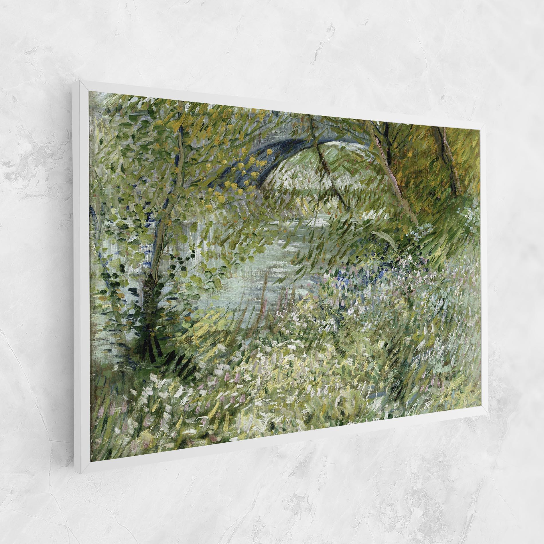 Tablou Canvas River Bank Springtime mockup 1