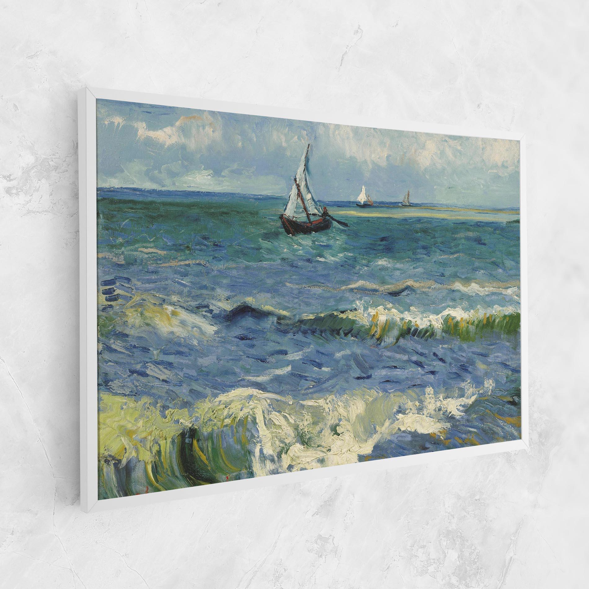 Tablou Canvas Zeegezicht Saintes Maries mockup 1