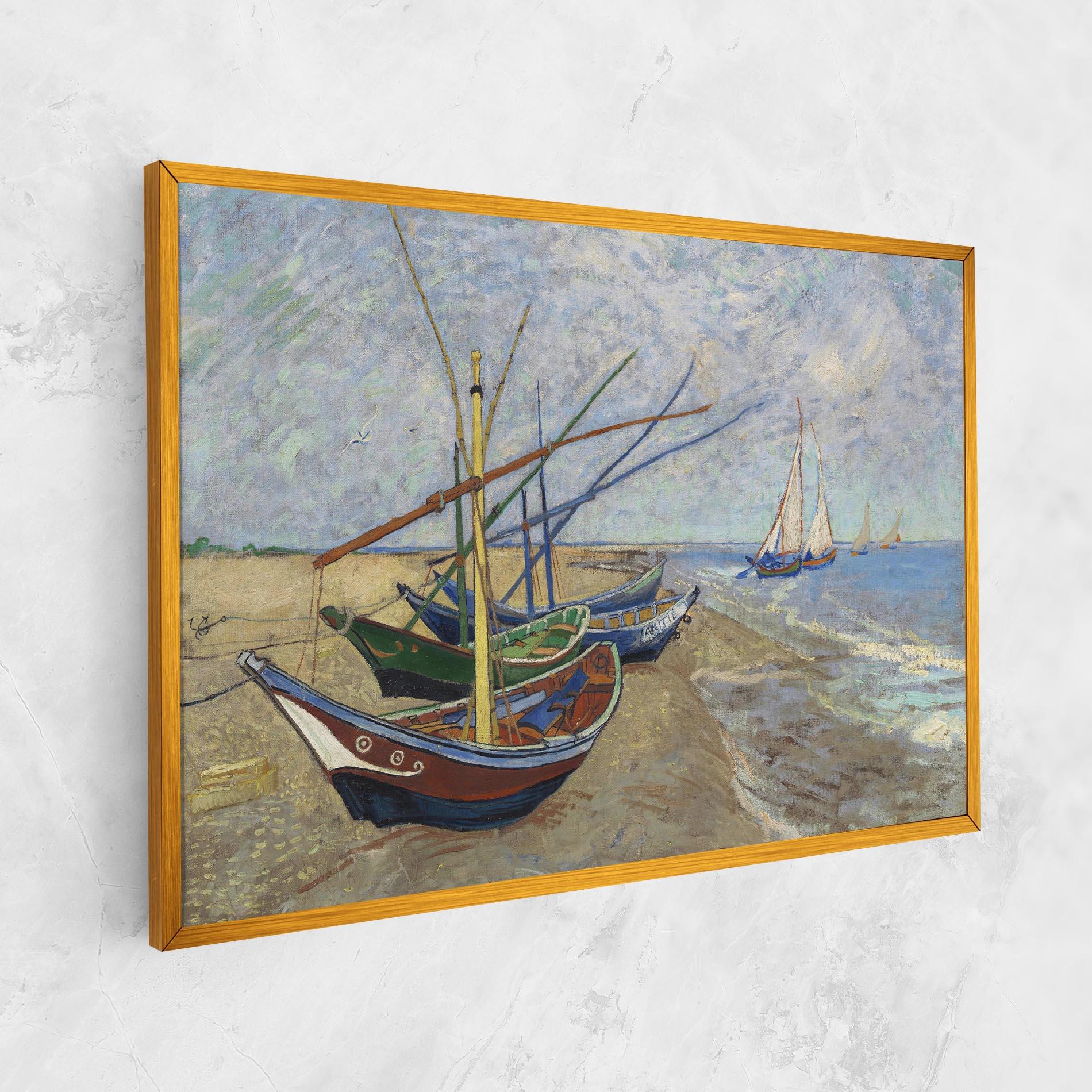 Tablou Canvas Boats Beach mockup 1