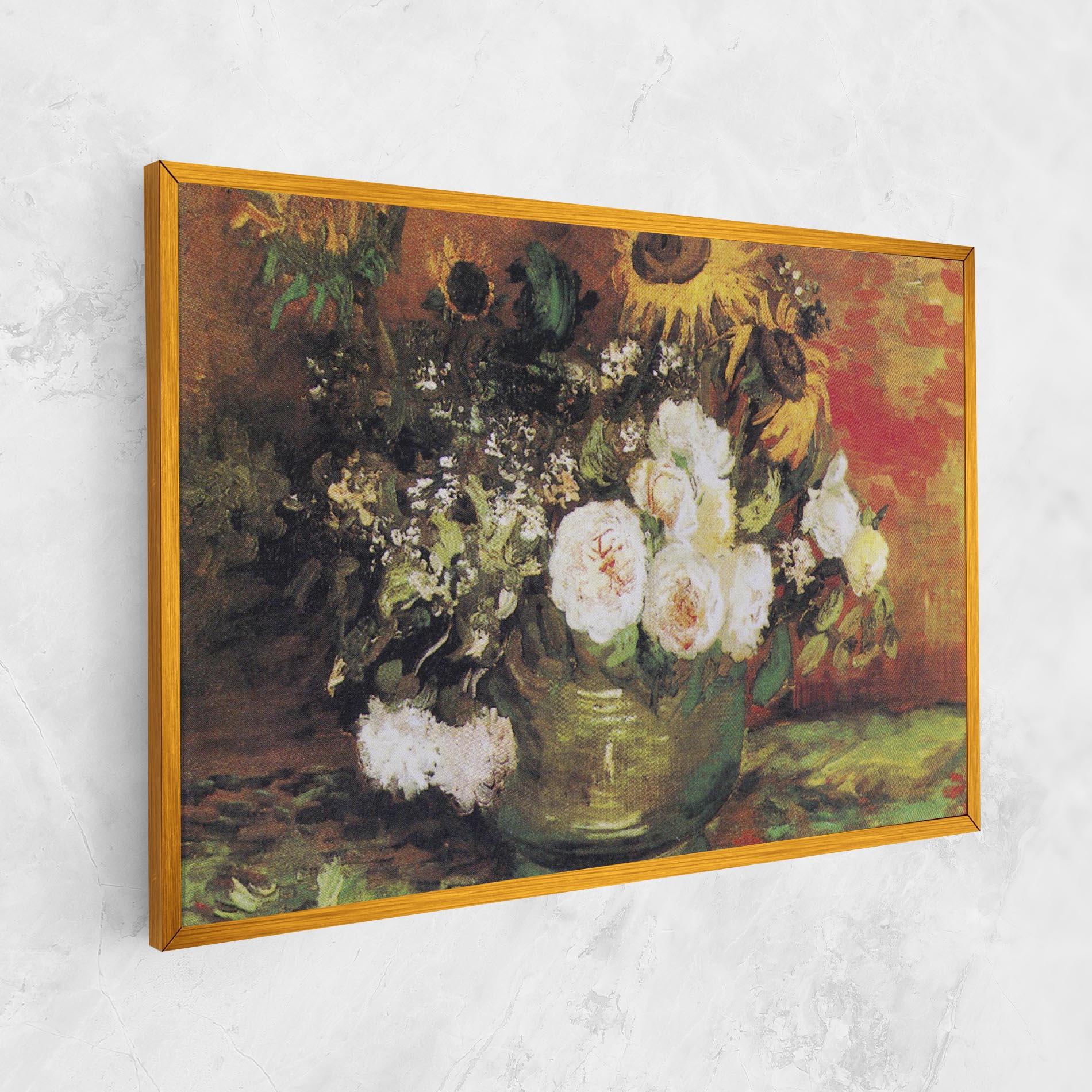 Tablou Canvas Bowl With Sunflowers mockup 1