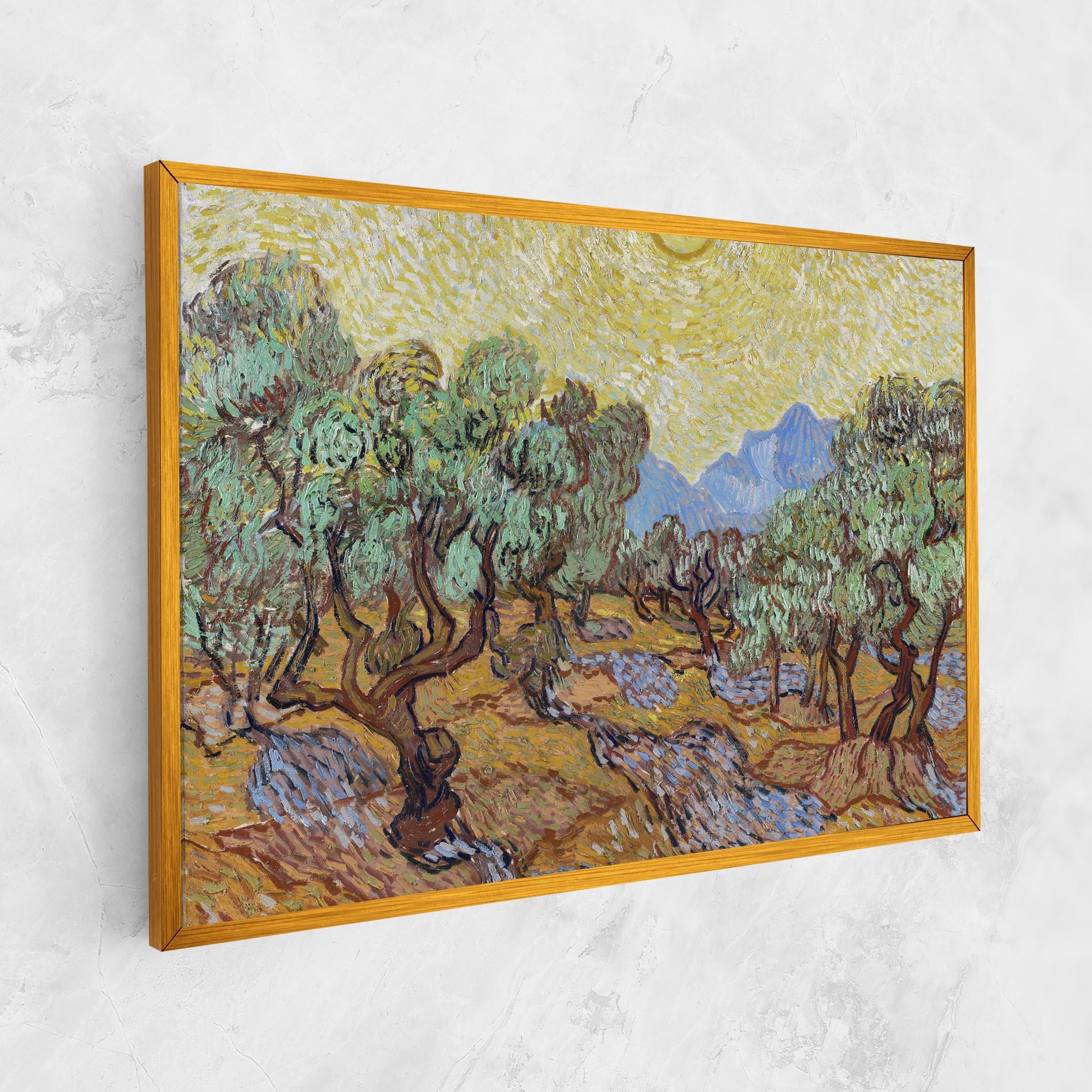 Tablou Canvas Gogh Olive Trees mockup 1