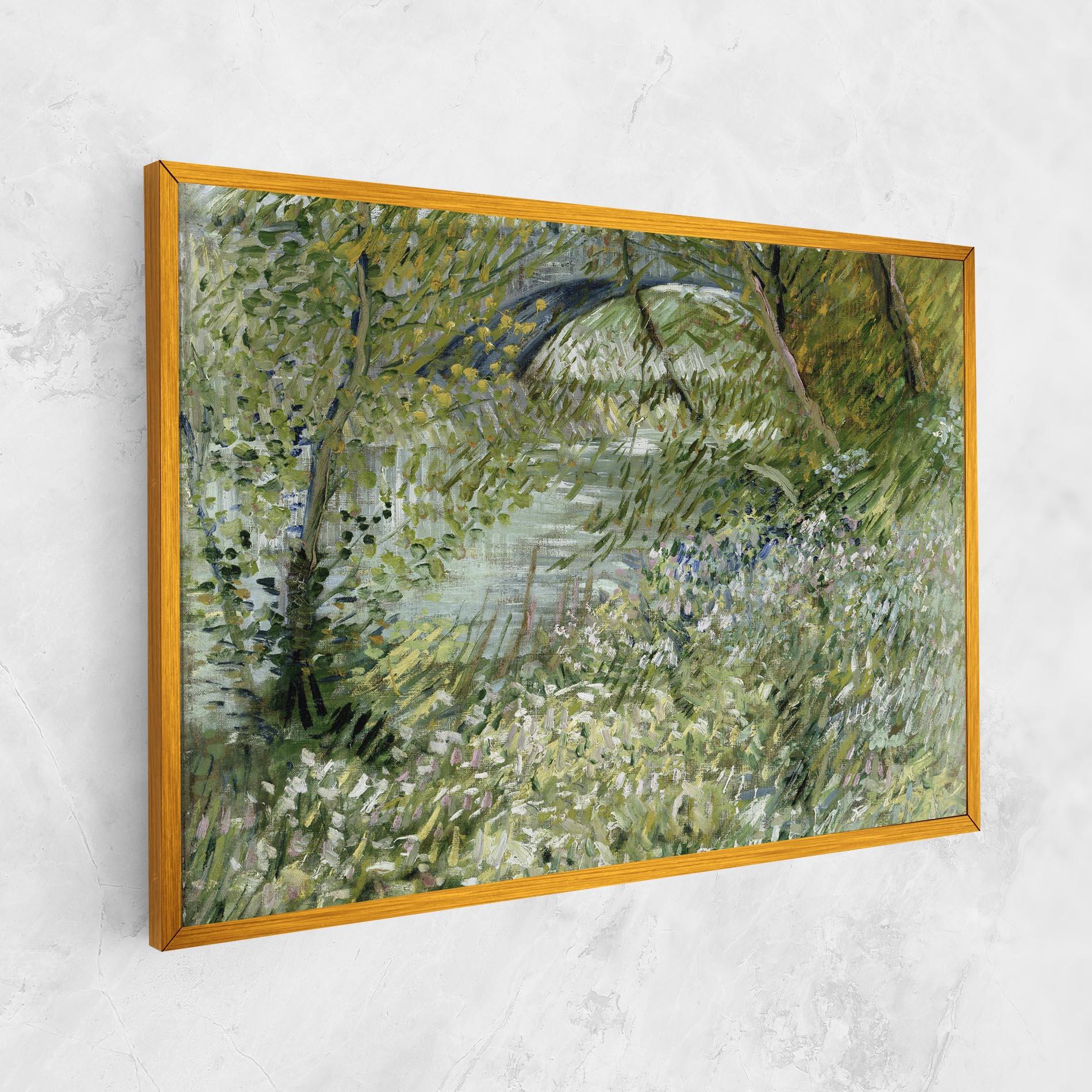 Tablou Canvas River Bank Springtime mockup 1