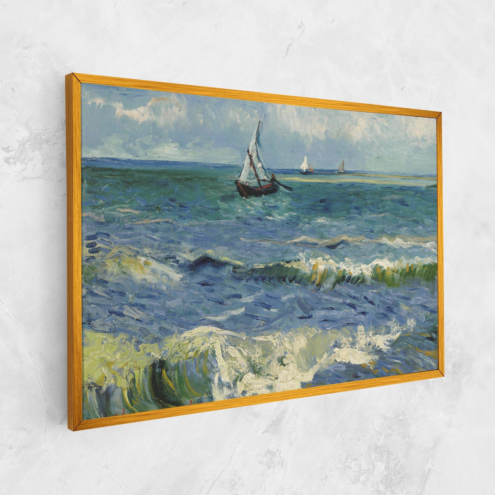 Tablou Canvas Zeegezicht Saintes Maries mockup 1