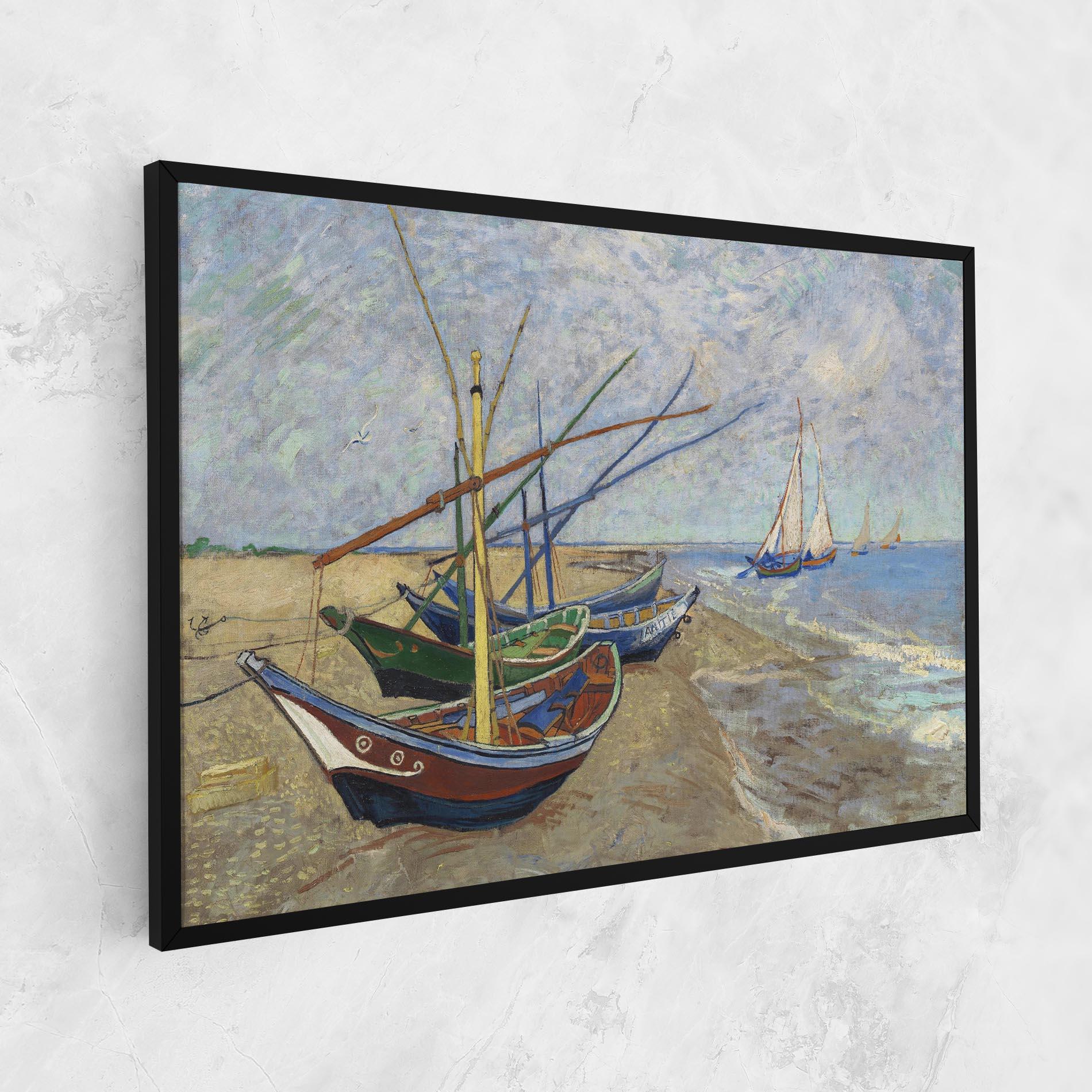 Tablou Canvas Boats Beach mockup 1