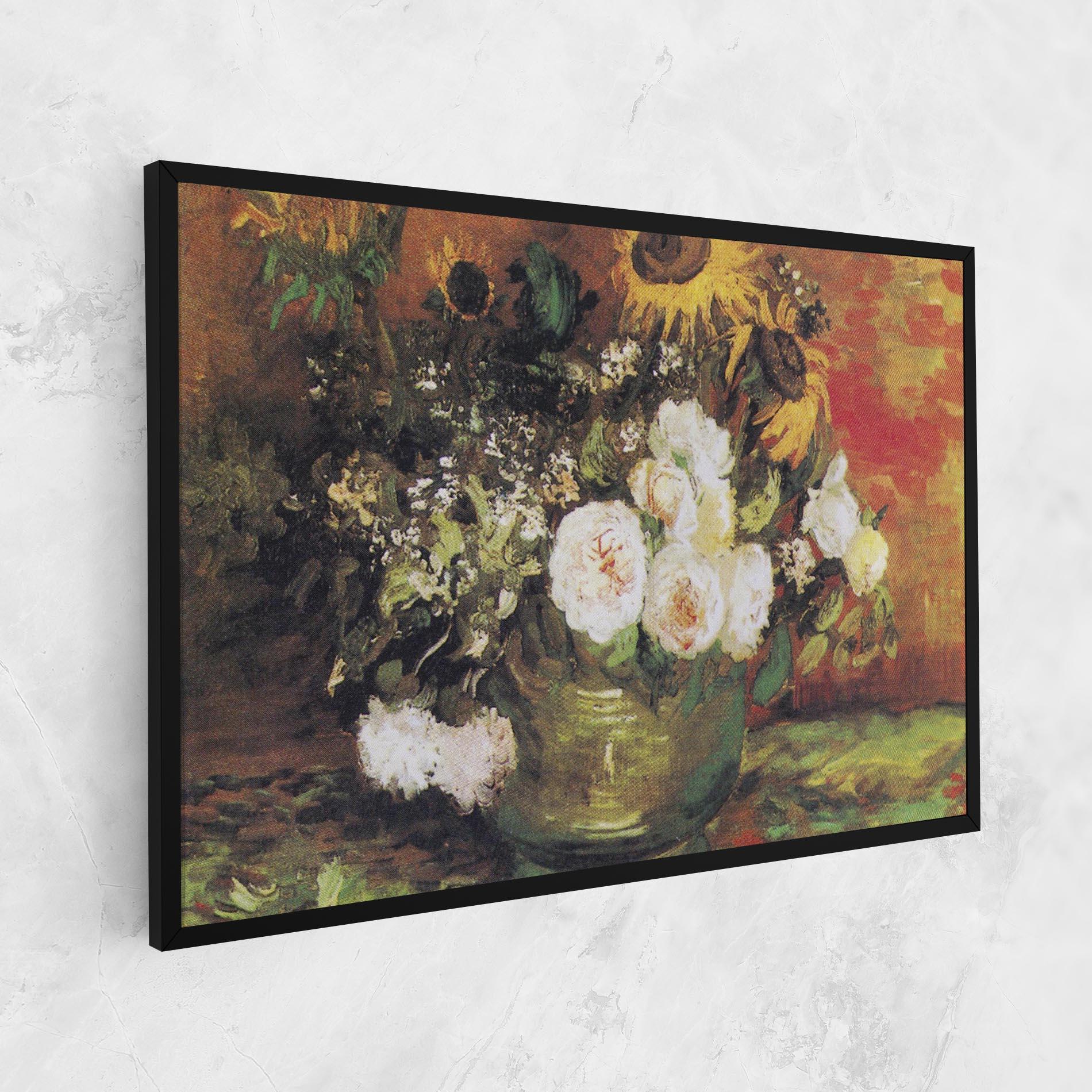 Tablou Canvas Bowl With Sunflowers mockup 1