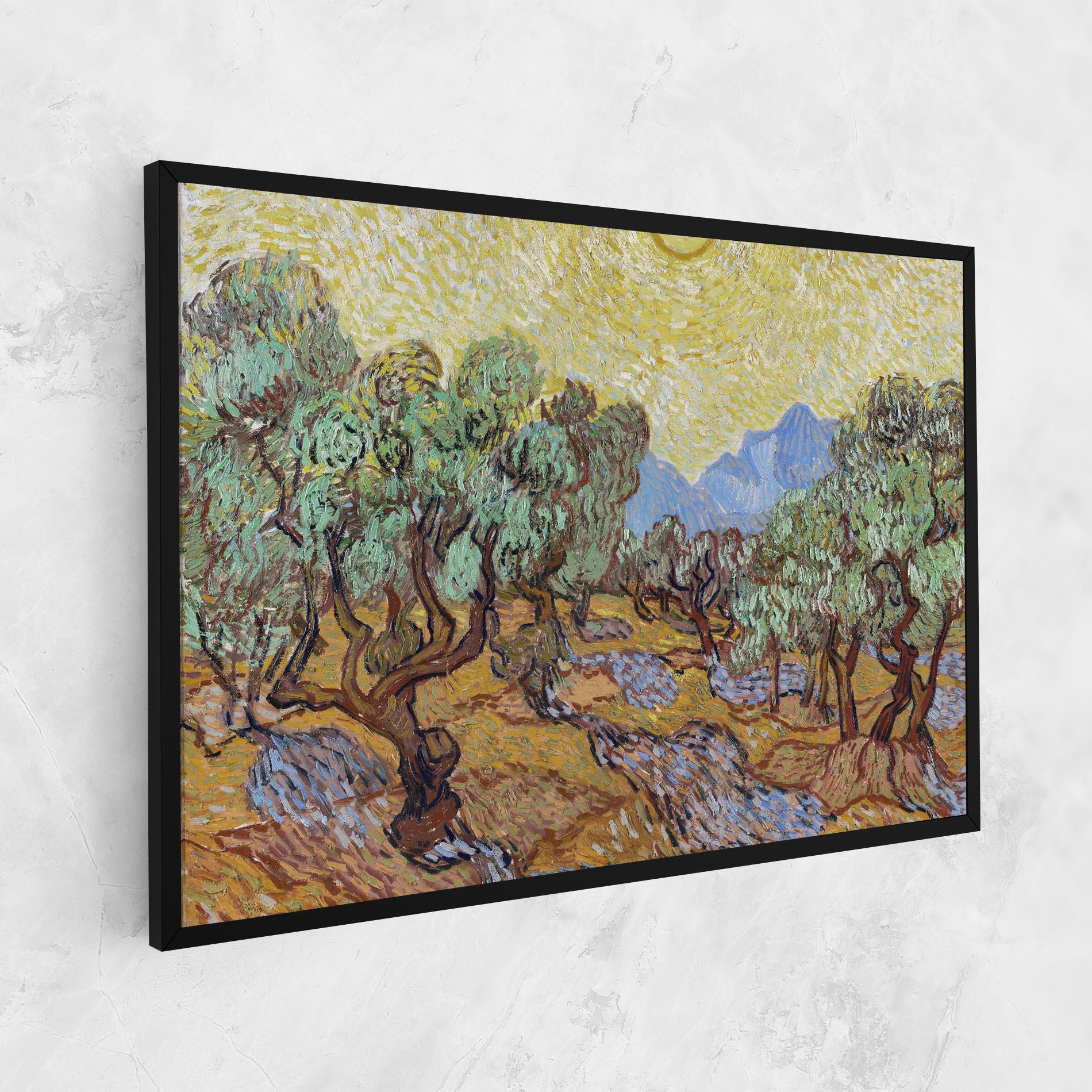 Tablou Canvas Gogh Olive Trees mockup 1