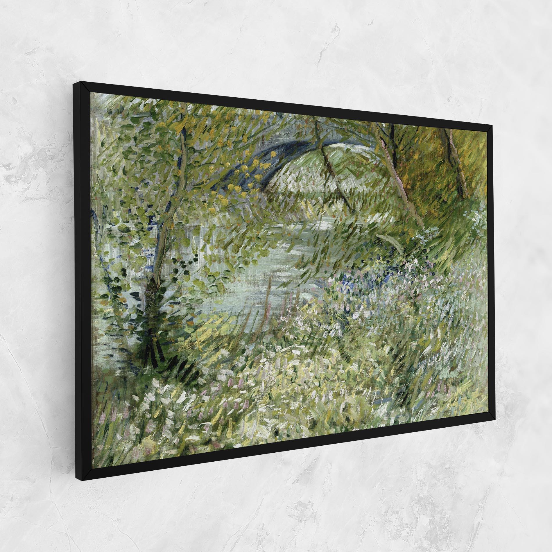 Tablou Canvas River Bank Springtime mockup 1