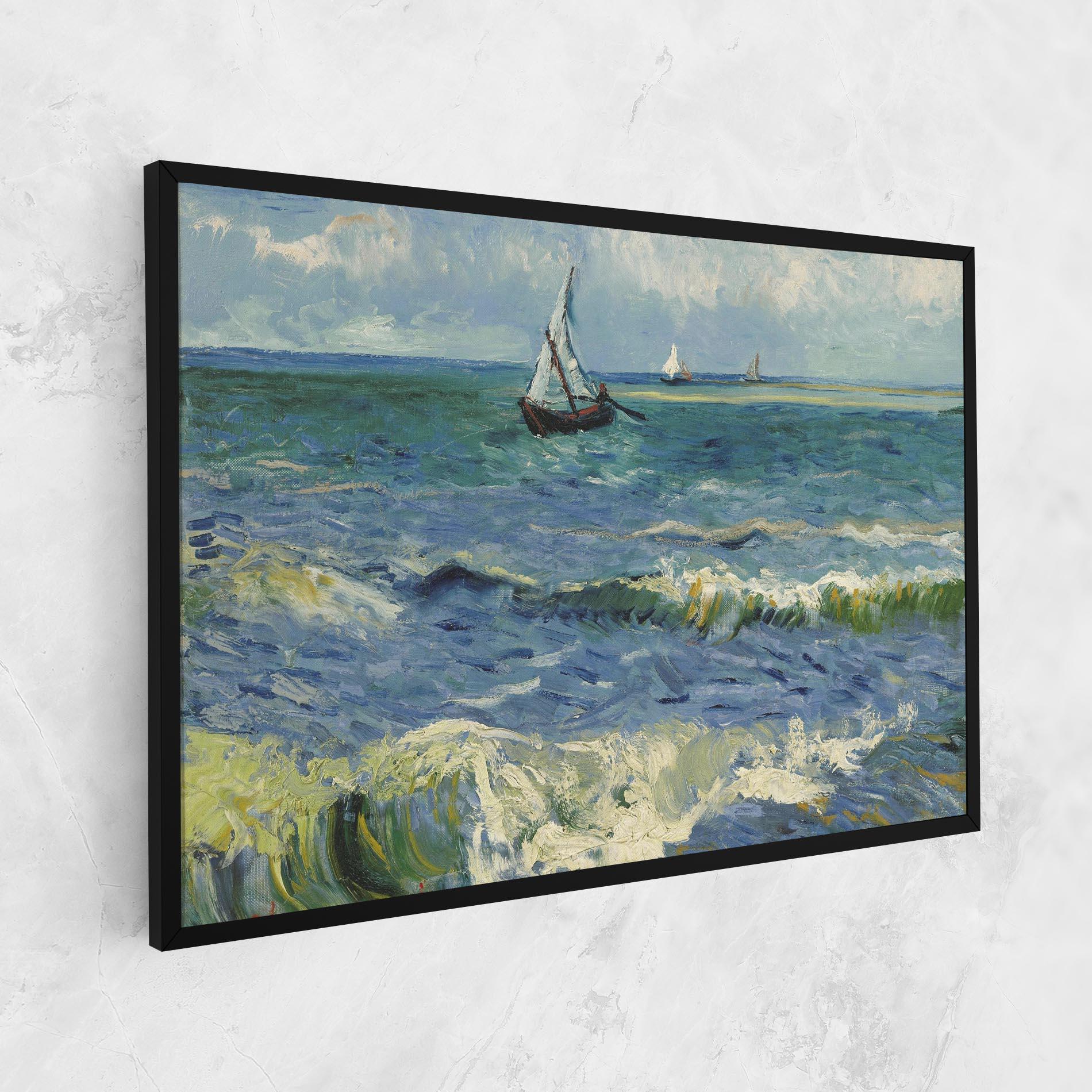 Tablou Canvas Zeegezicht Saintes Maries mockup 1