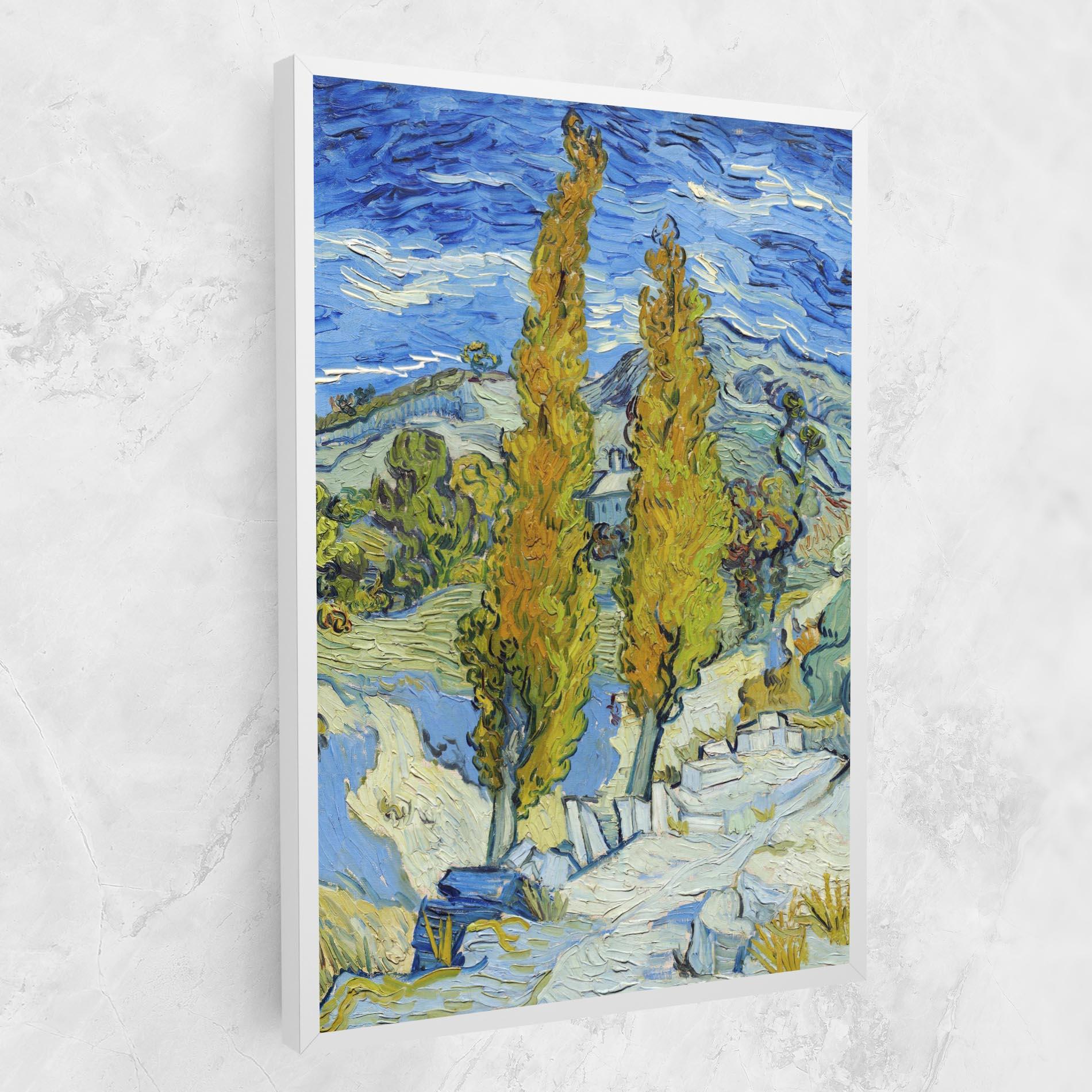 Tablou Canvas Poplars At Saint Remy mockup 1