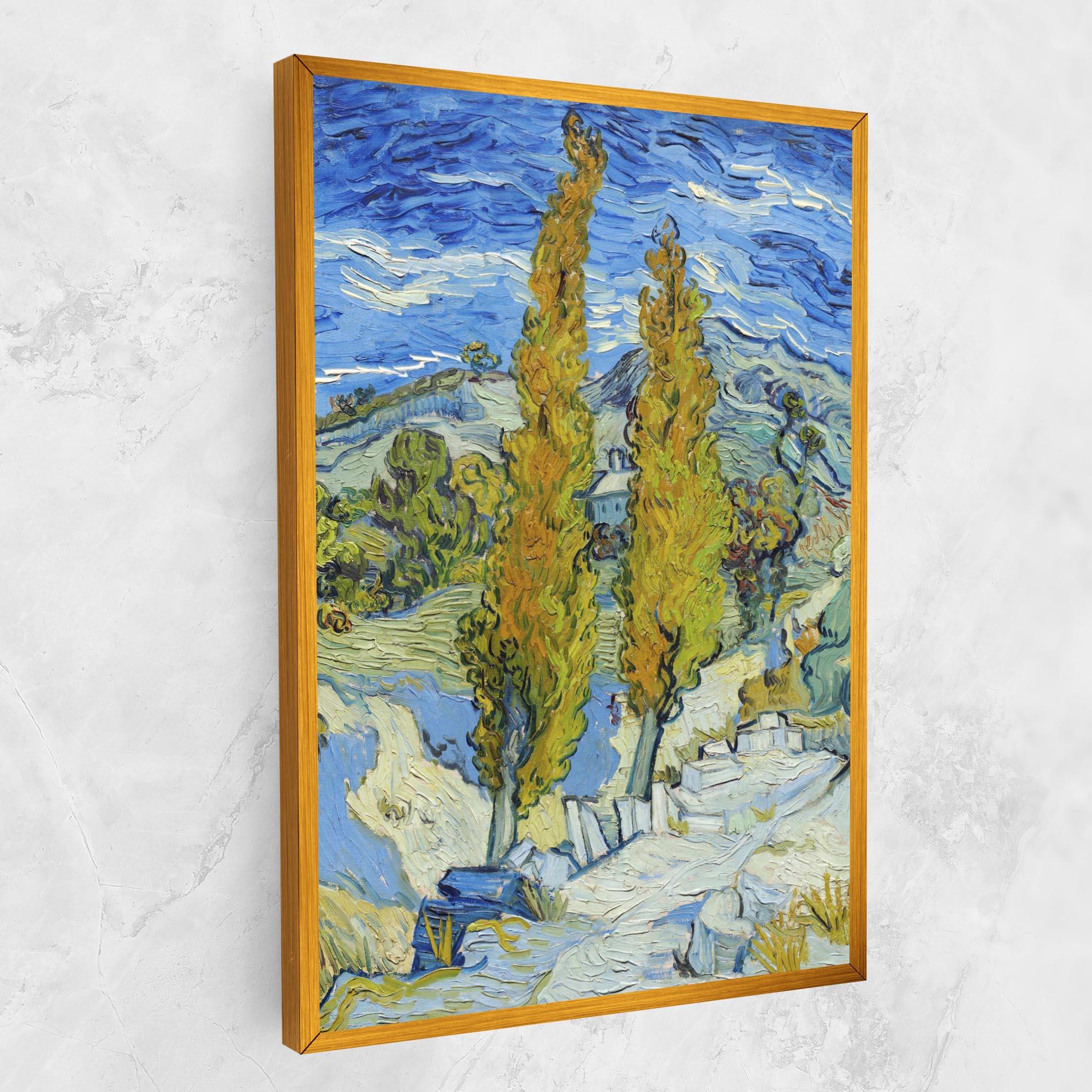 Tablou Canvas Poplars At Saint Remy mockup 1