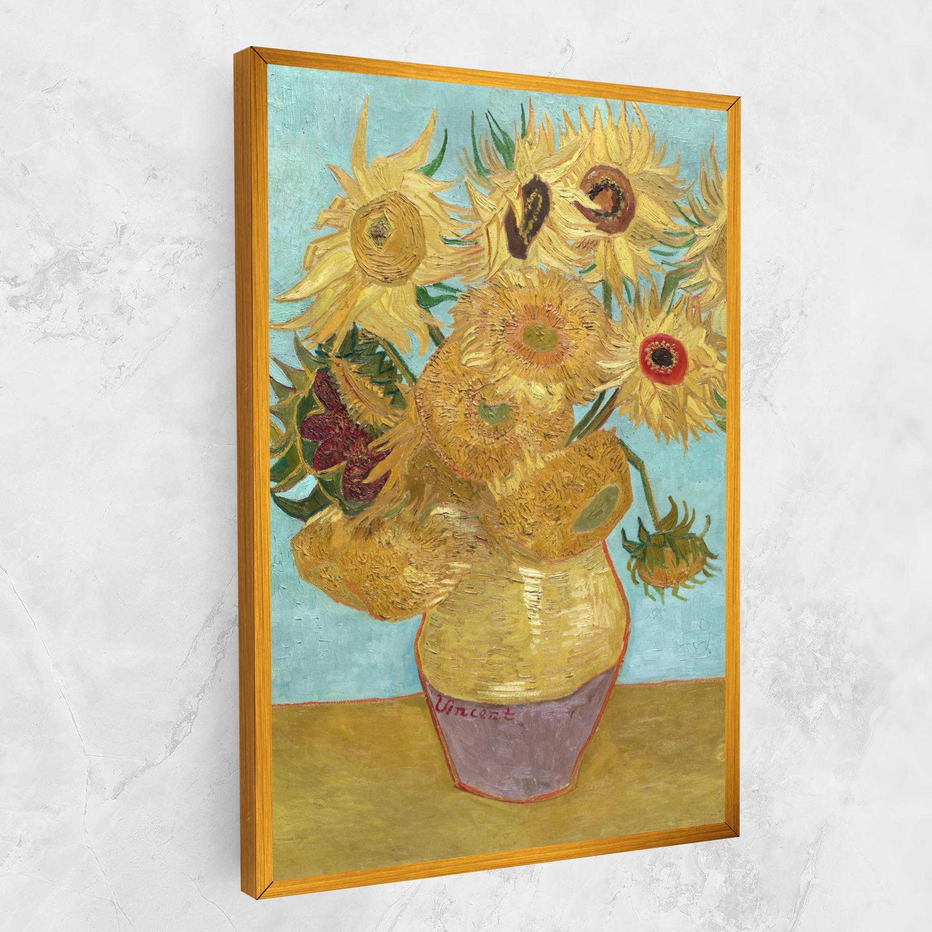 Tablou Canvas Twelve Sunflowers mockup 1