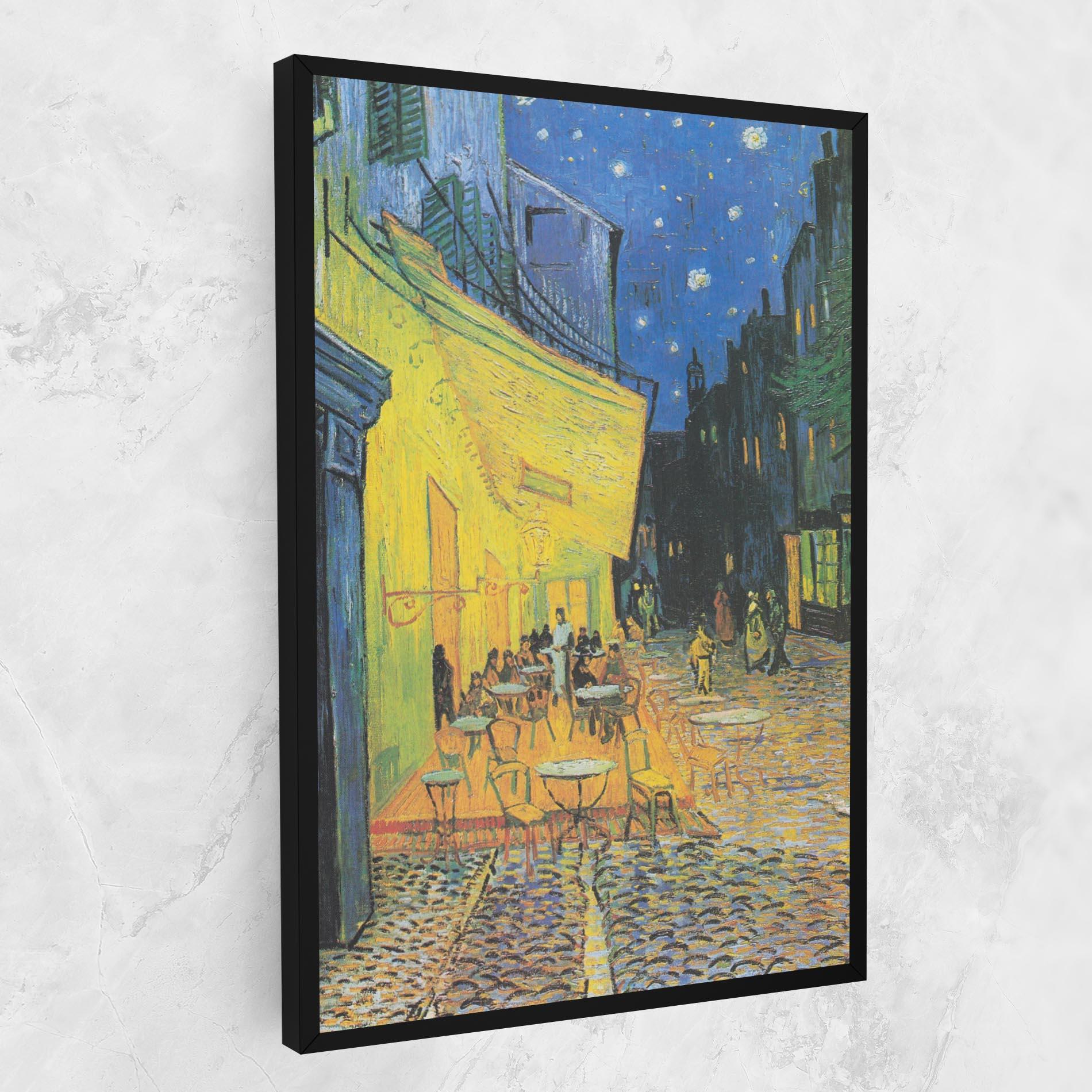 Tablou Canvas Cafe Terrace At Night mockup 1