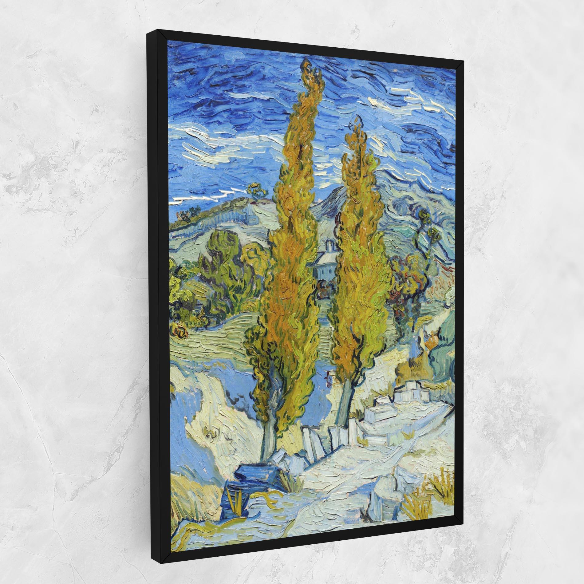 Tablou Canvas Poplars At Saint Remy mockup 1