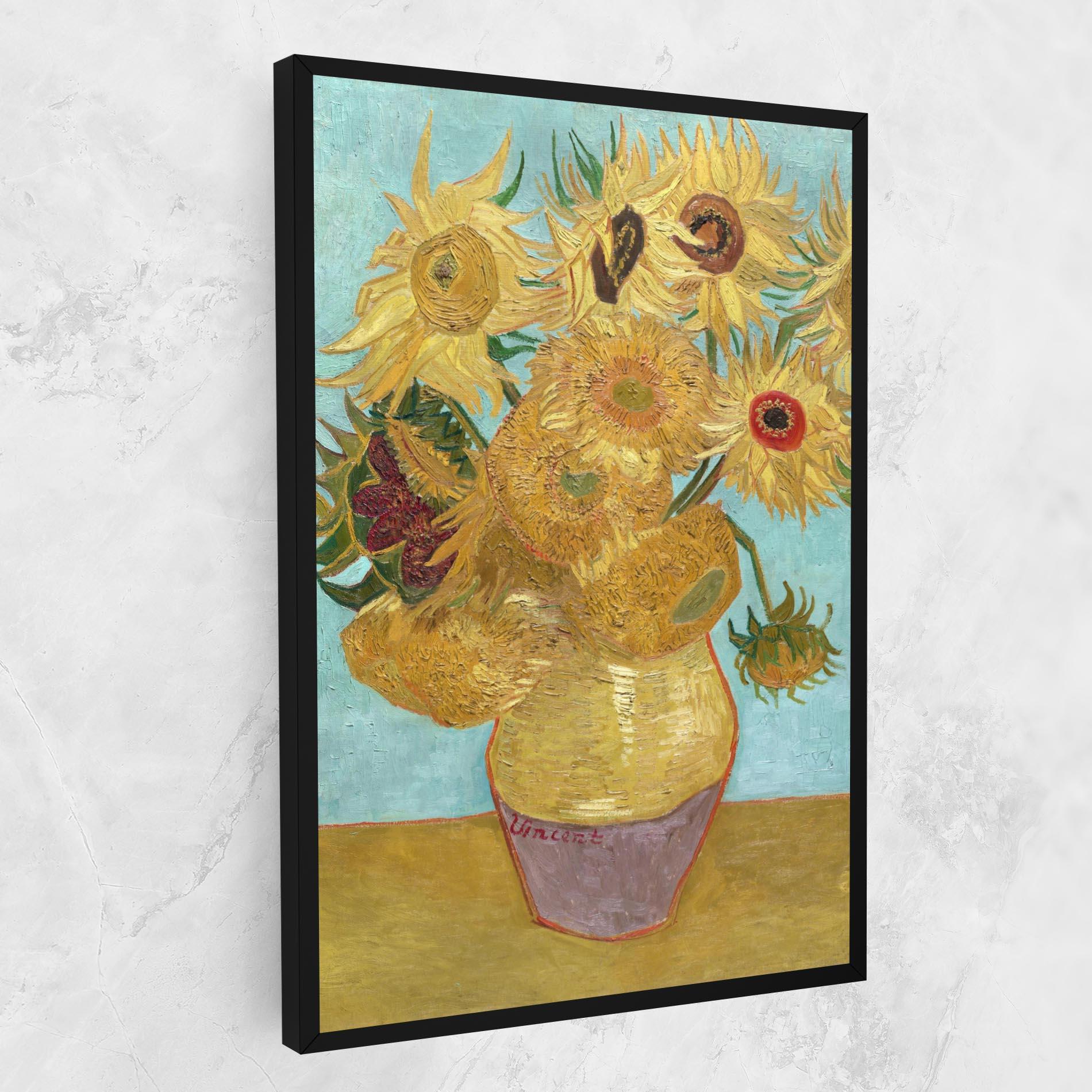 Tablou Canvas Twelve Sunflowers mockup 1