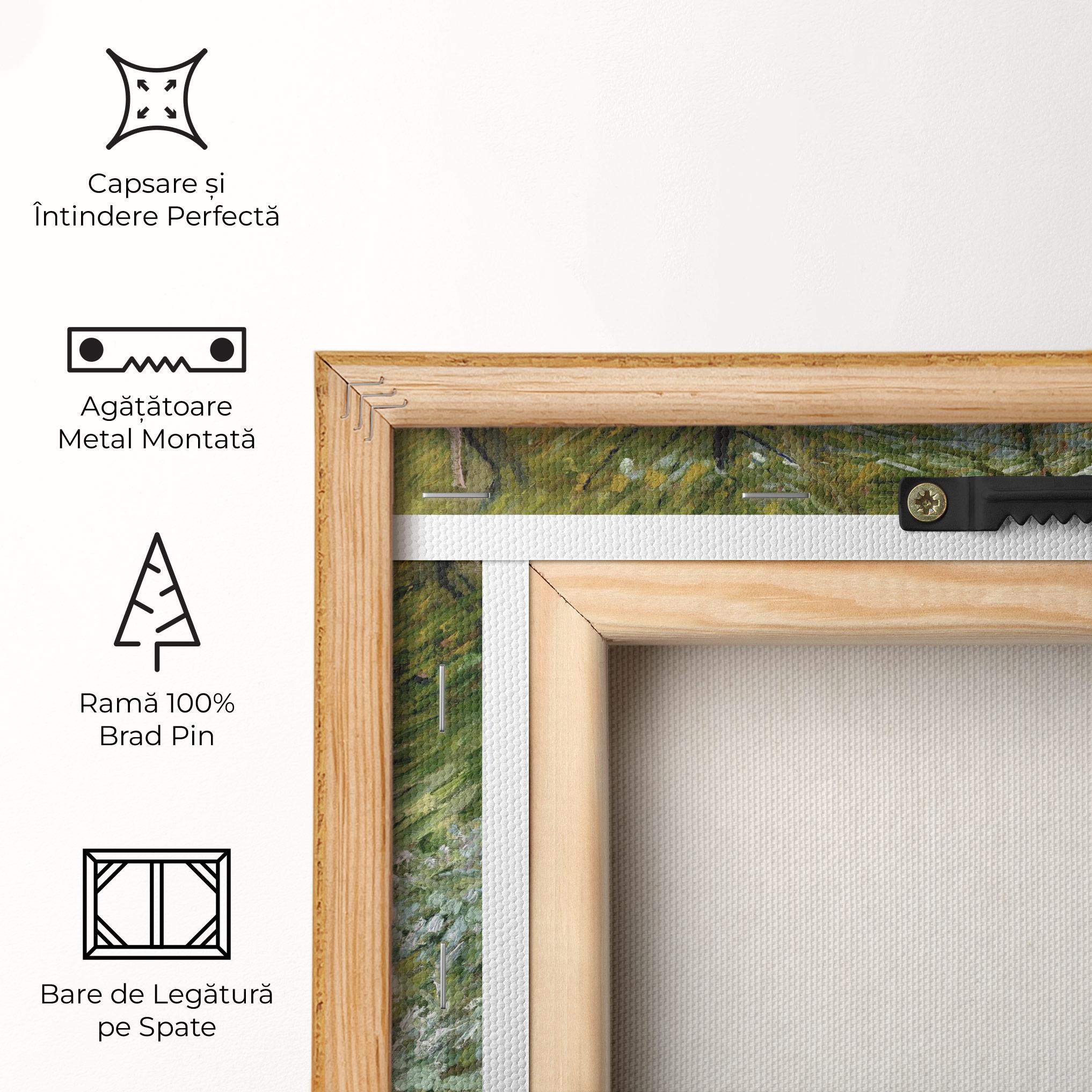 Tablou Canvas River Bank Springtime mockup 5