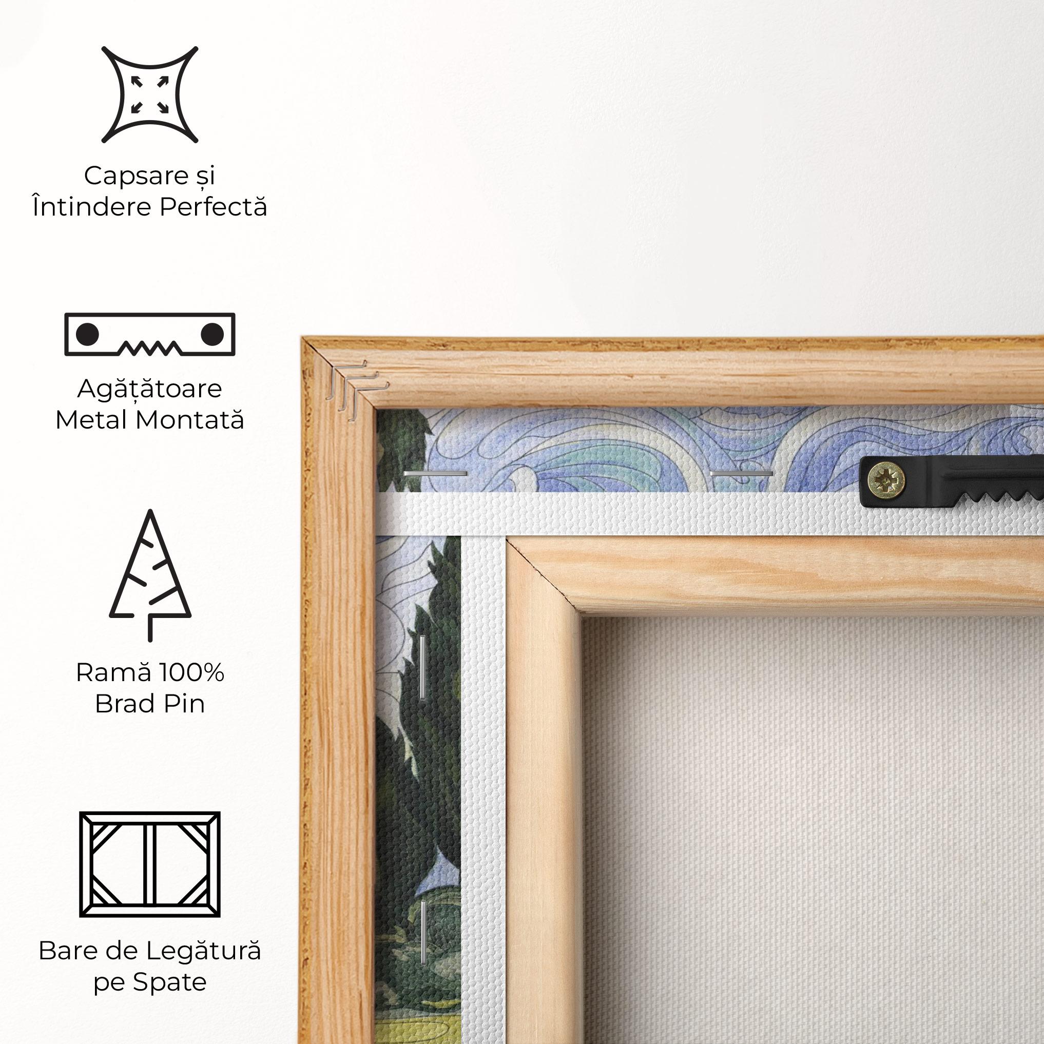 Tablou Canvas Wheat Field Cypresses mockup 5